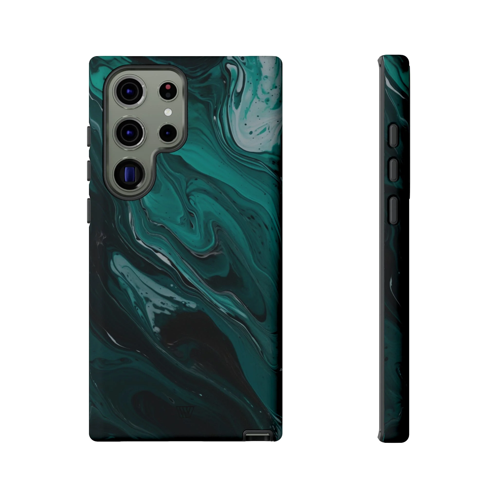 TEAL PAINT SWIRL | Tough Phone Case - Image 27