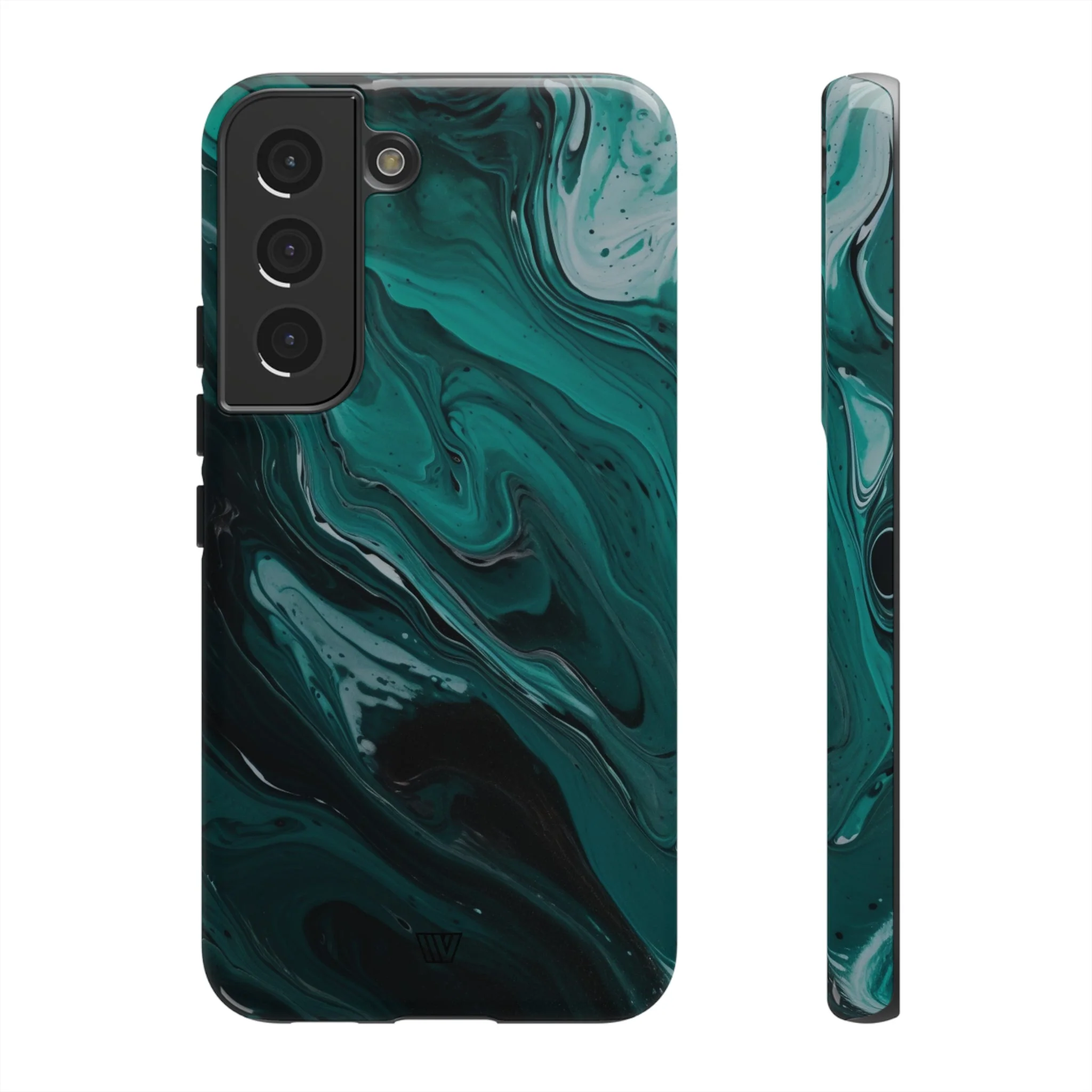 TEAL PAINT SWIRL | Tough Phone Case - Image 28