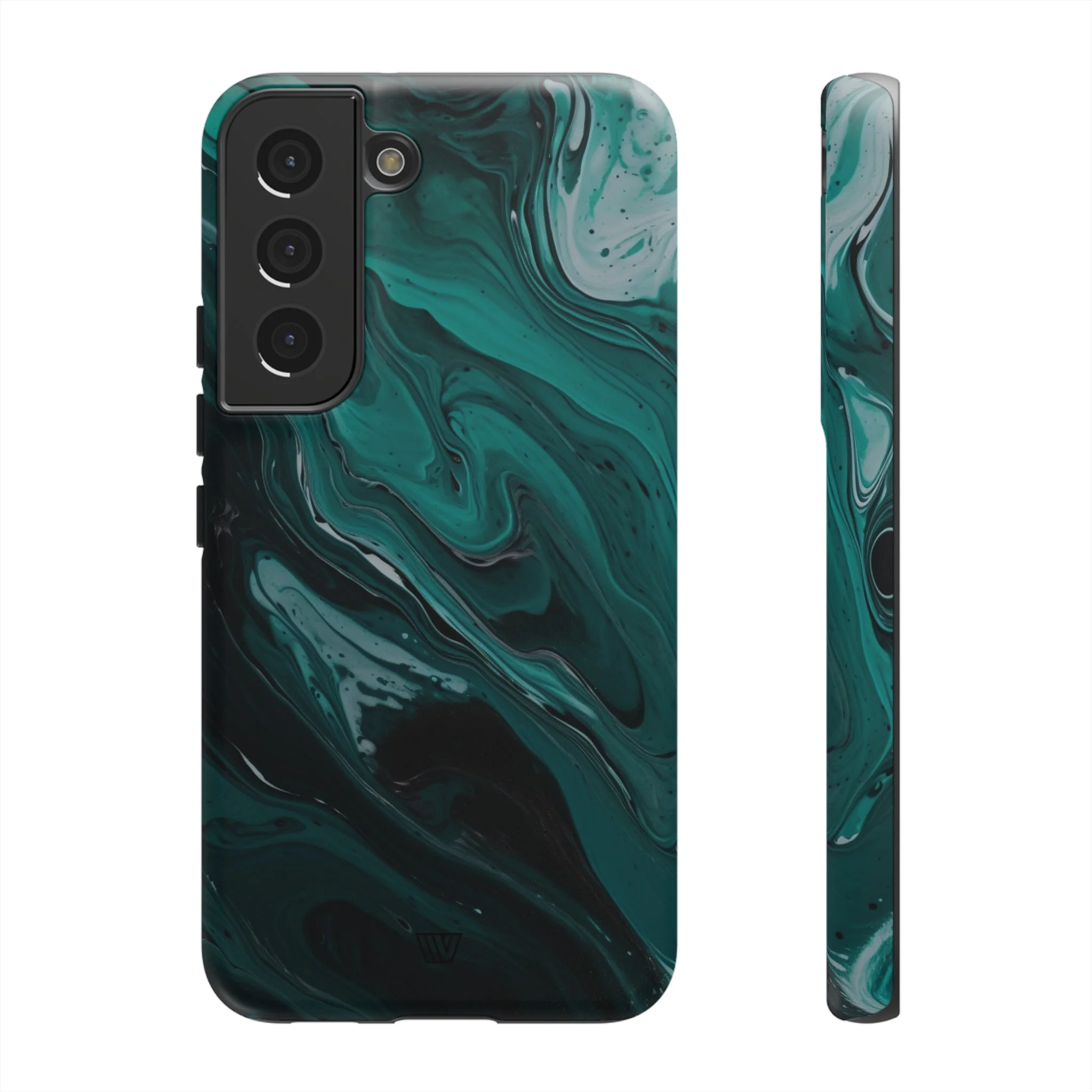 TEAL PAINT SWIRL | Tough Phone Case - Image 29