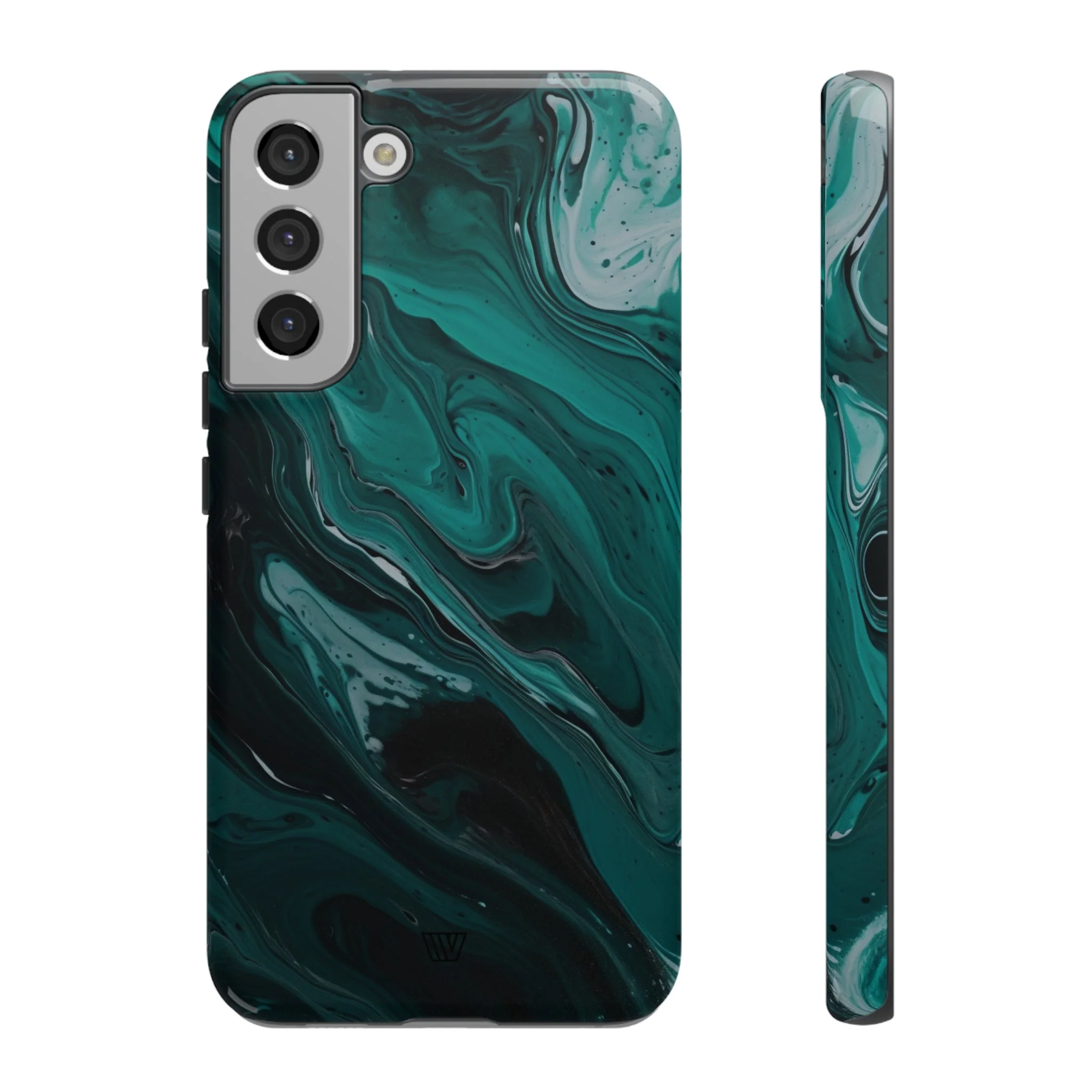 TEAL PAINT SWIRL | Tough Phone Case - Image 32