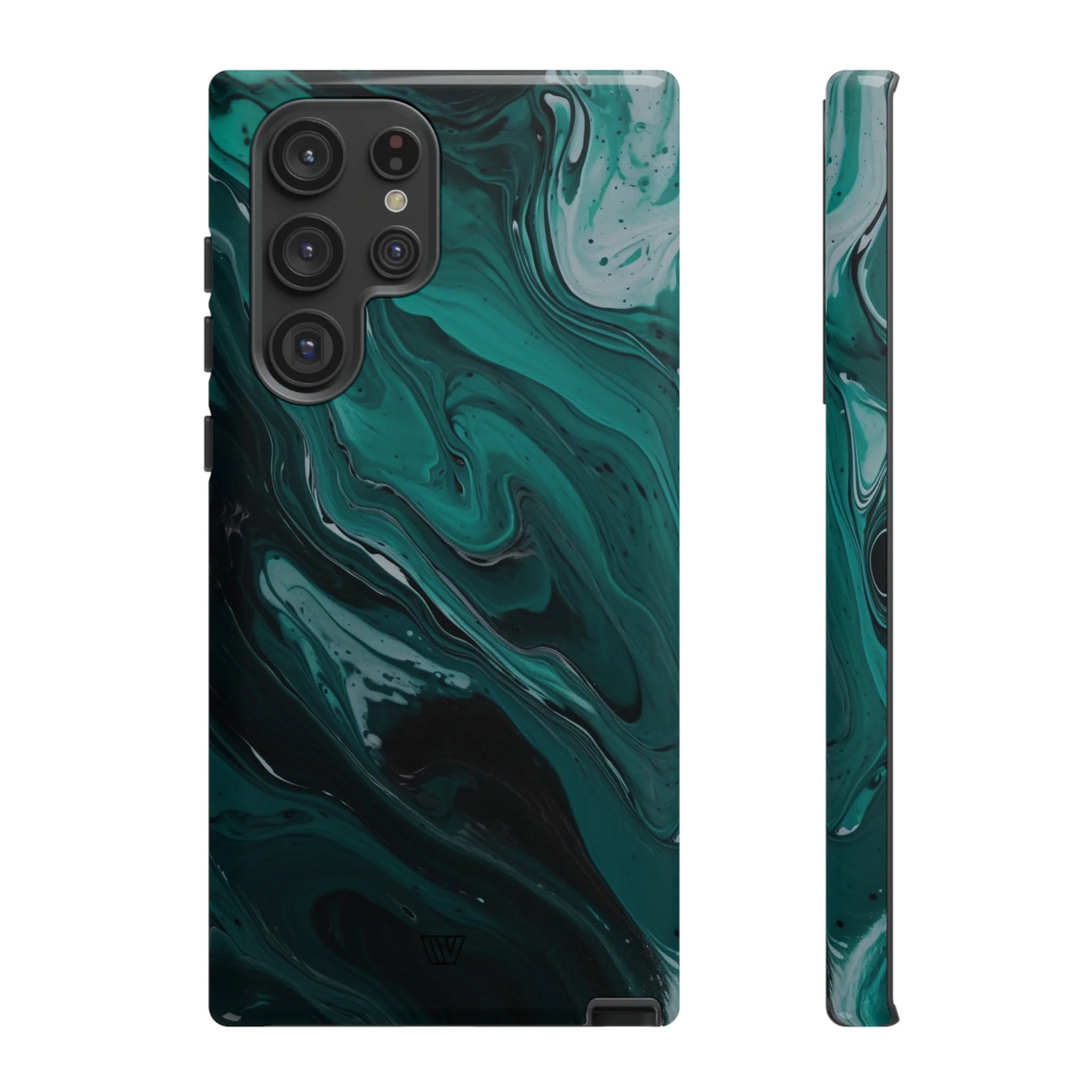 TEAL PAINT SWIRL | Tough Phone Case - Image 34