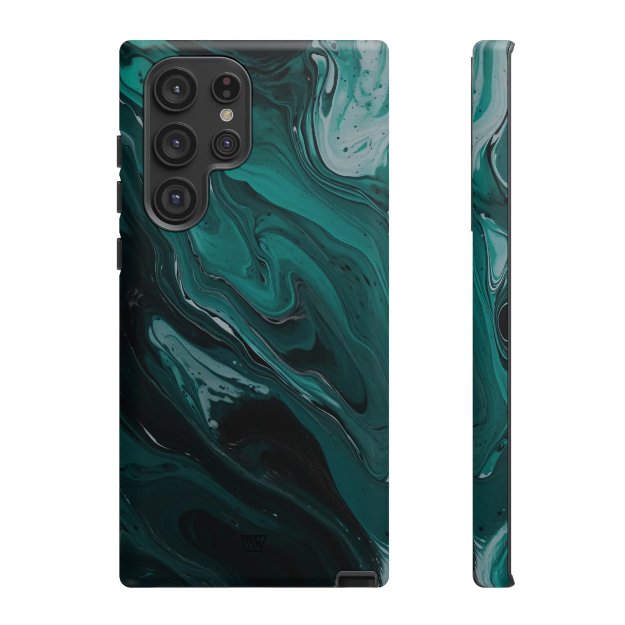 TEAL PAINT SWIRL | Tough Phone Case - Image 35