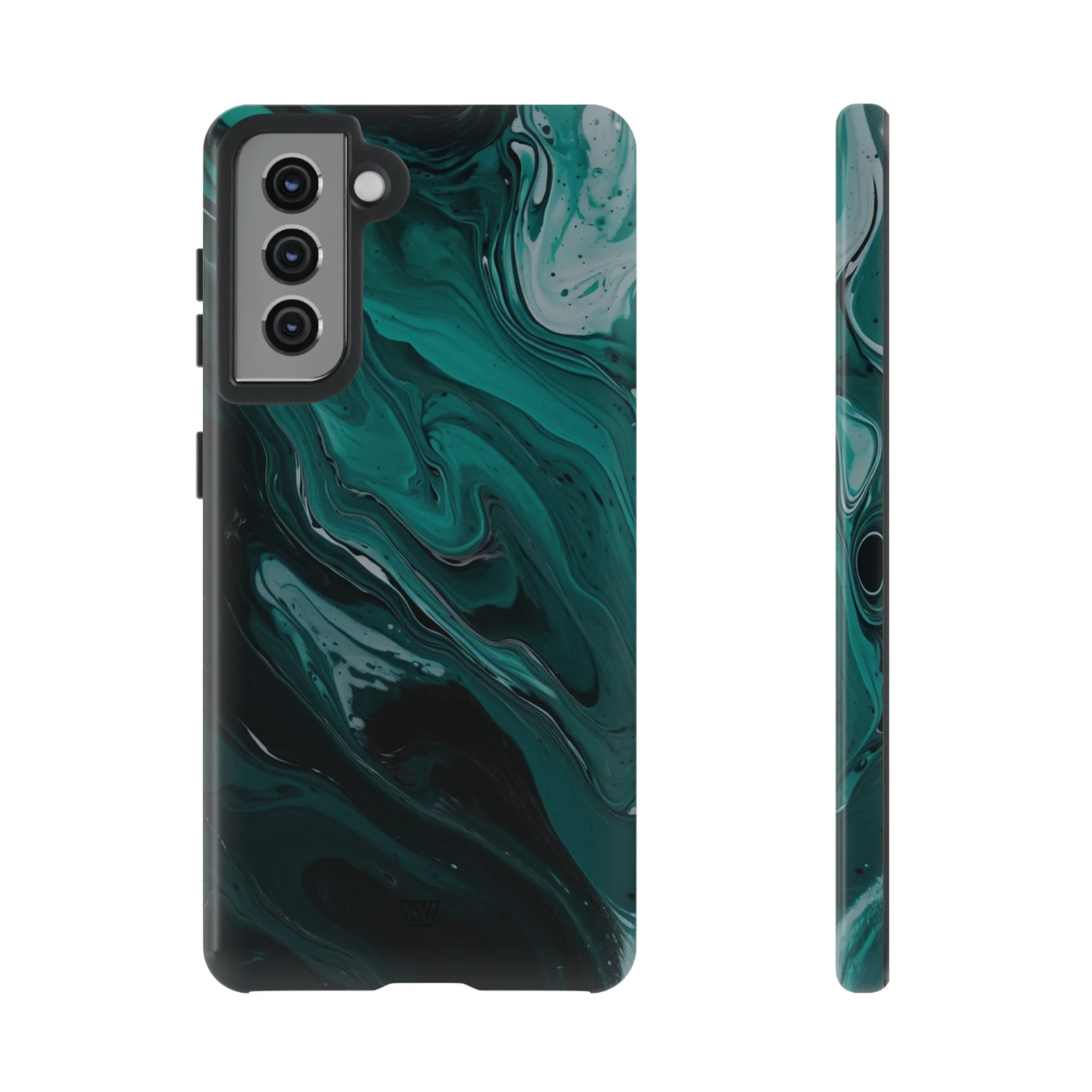 TEAL PAINT SWIRL | Tough Phone Case - Image 36