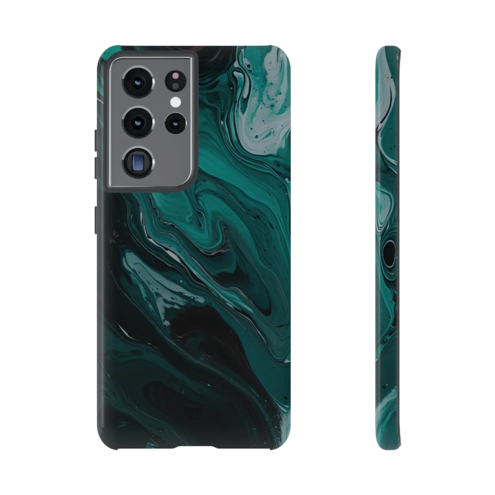 TEAL PAINT SWIRL | Tough Phone Case - Image 40