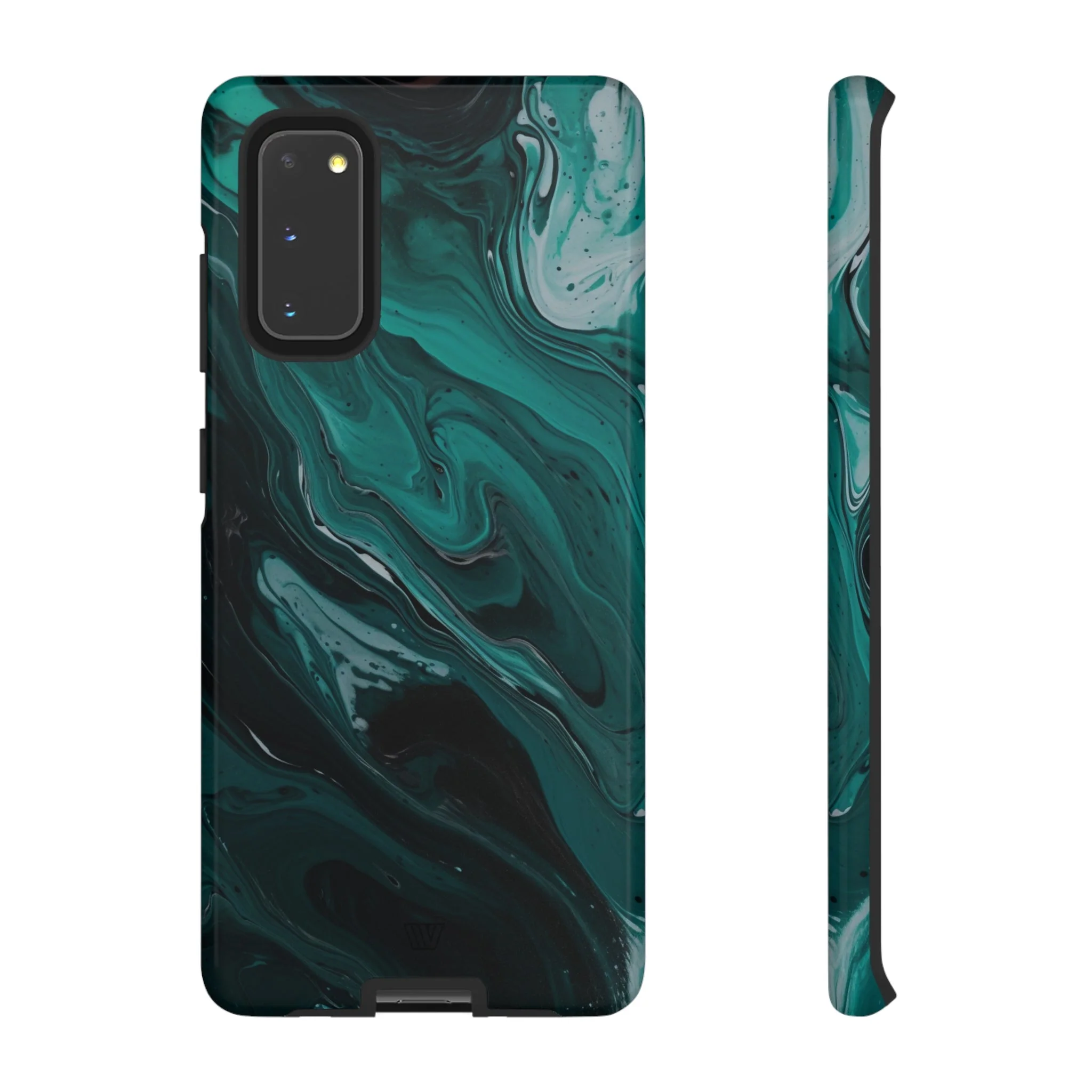 TEAL PAINT SWIRL | Tough Phone Case - Image 44