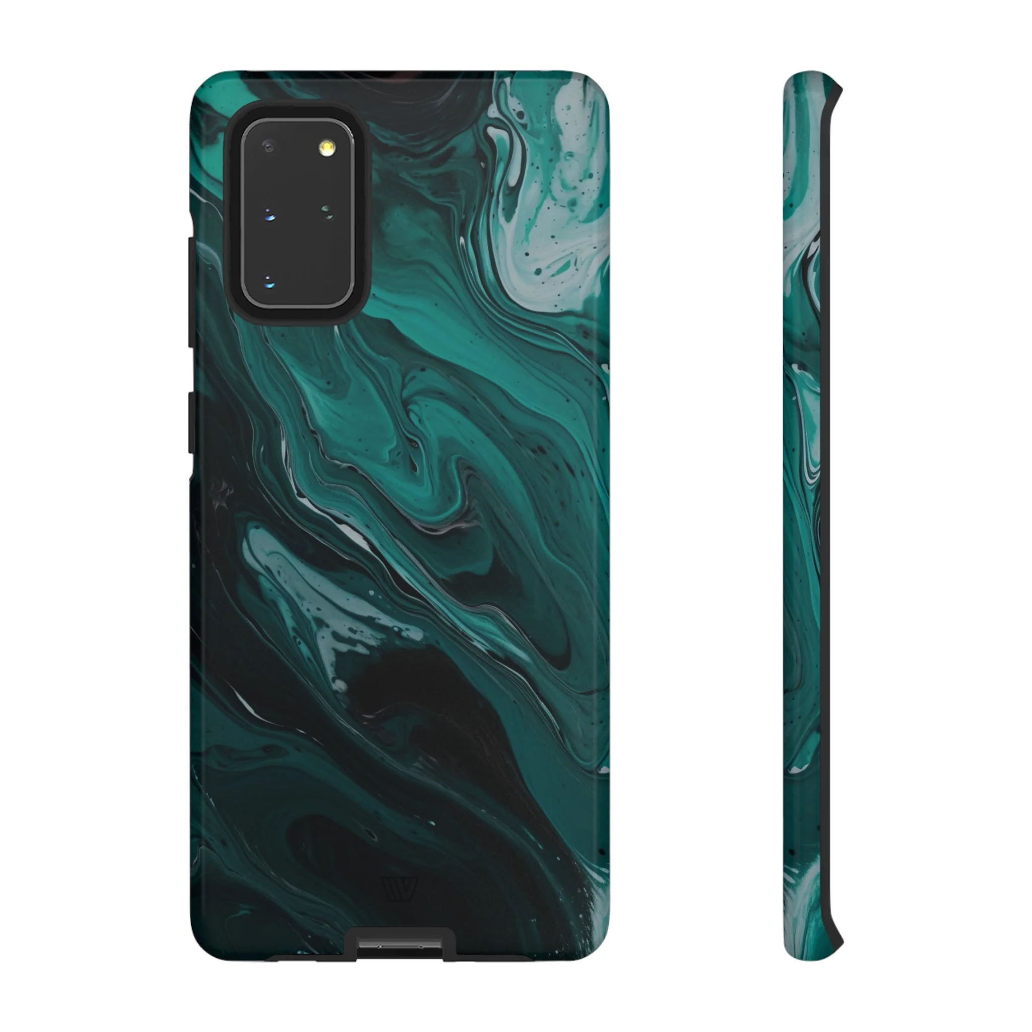 TEAL PAINT SWIRL | Tough Phone Case - Image 46