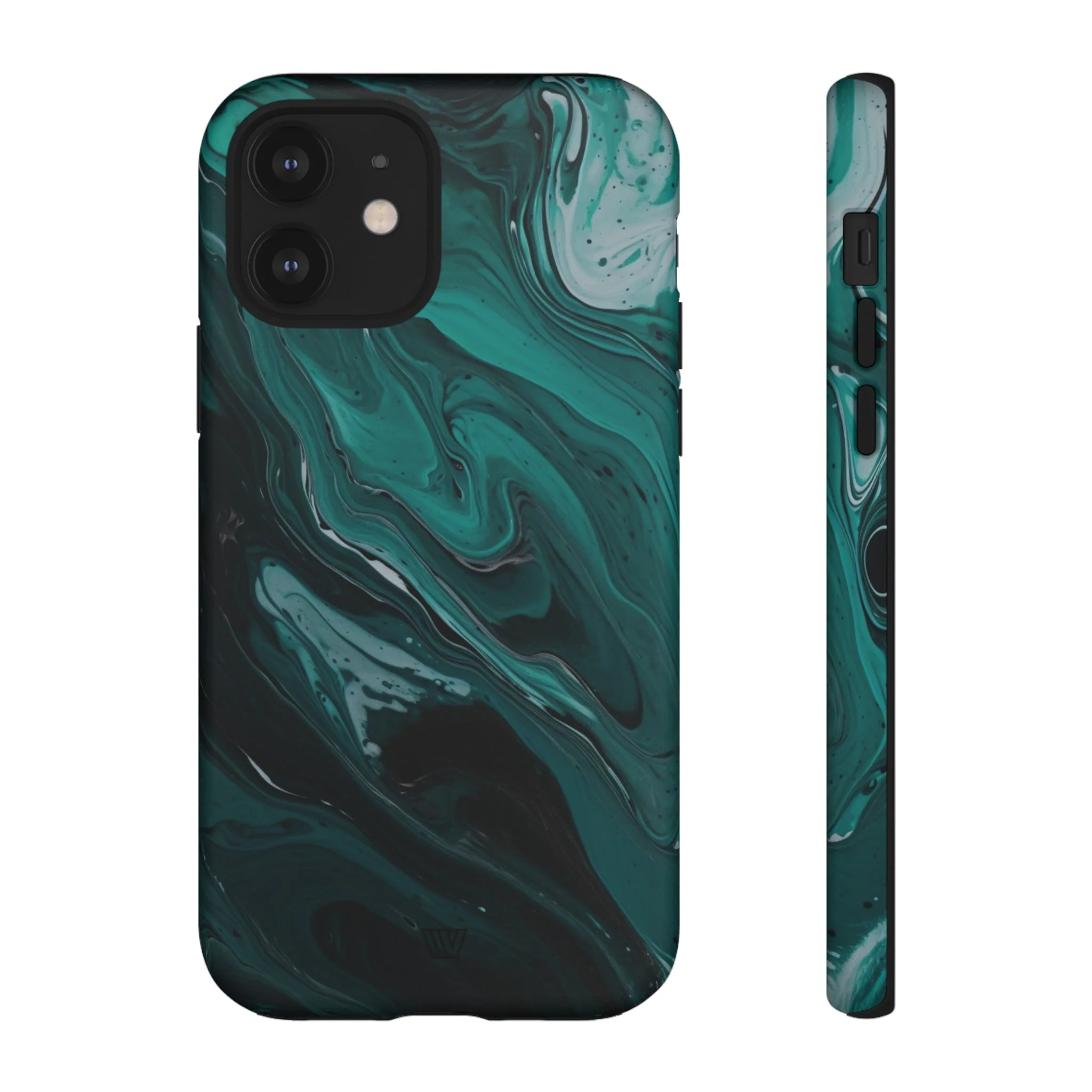 TEAL PAINT SWIRL | Tough Phone Case - Image 51