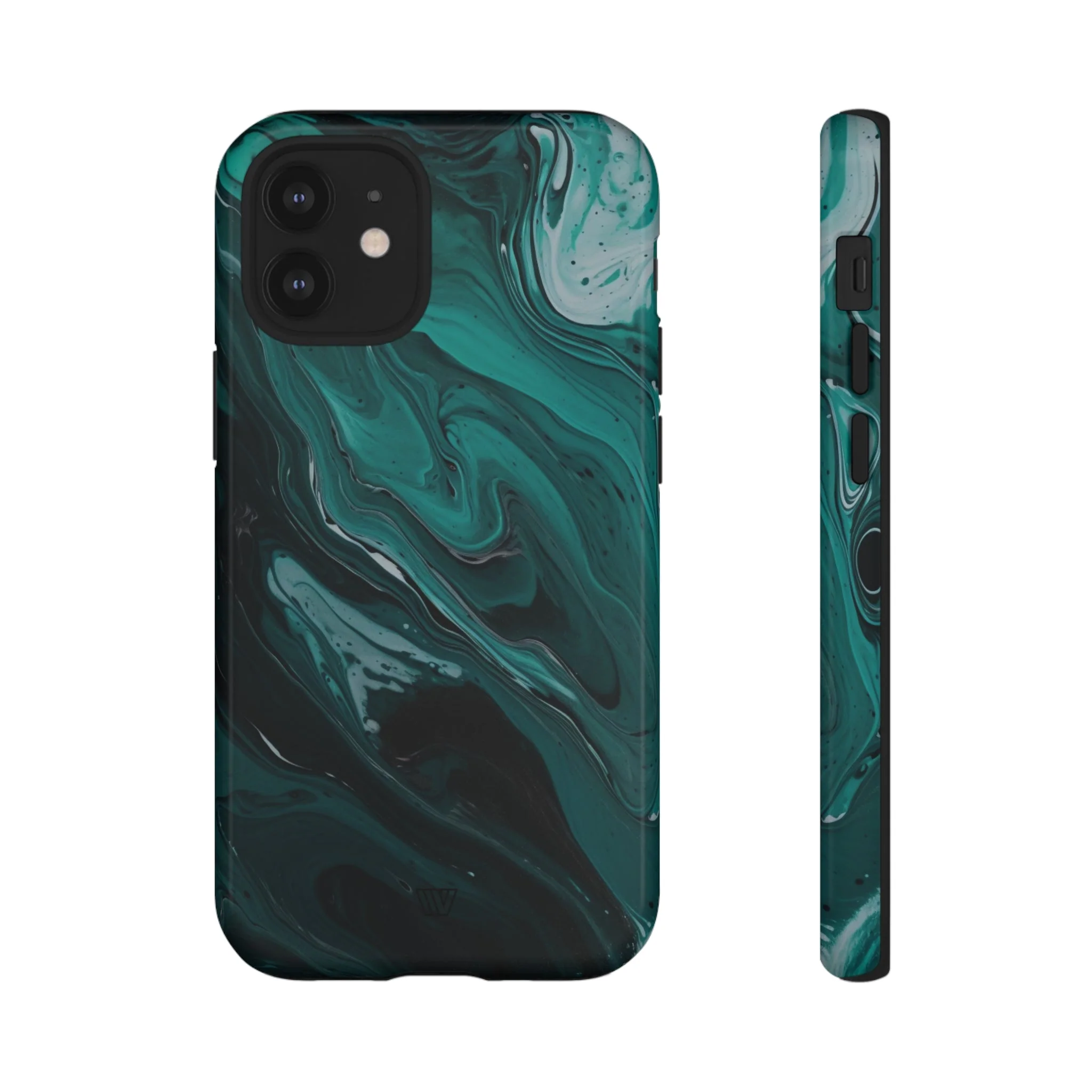 TEAL PAINT SWIRL | Tough Phone Case - Image 52