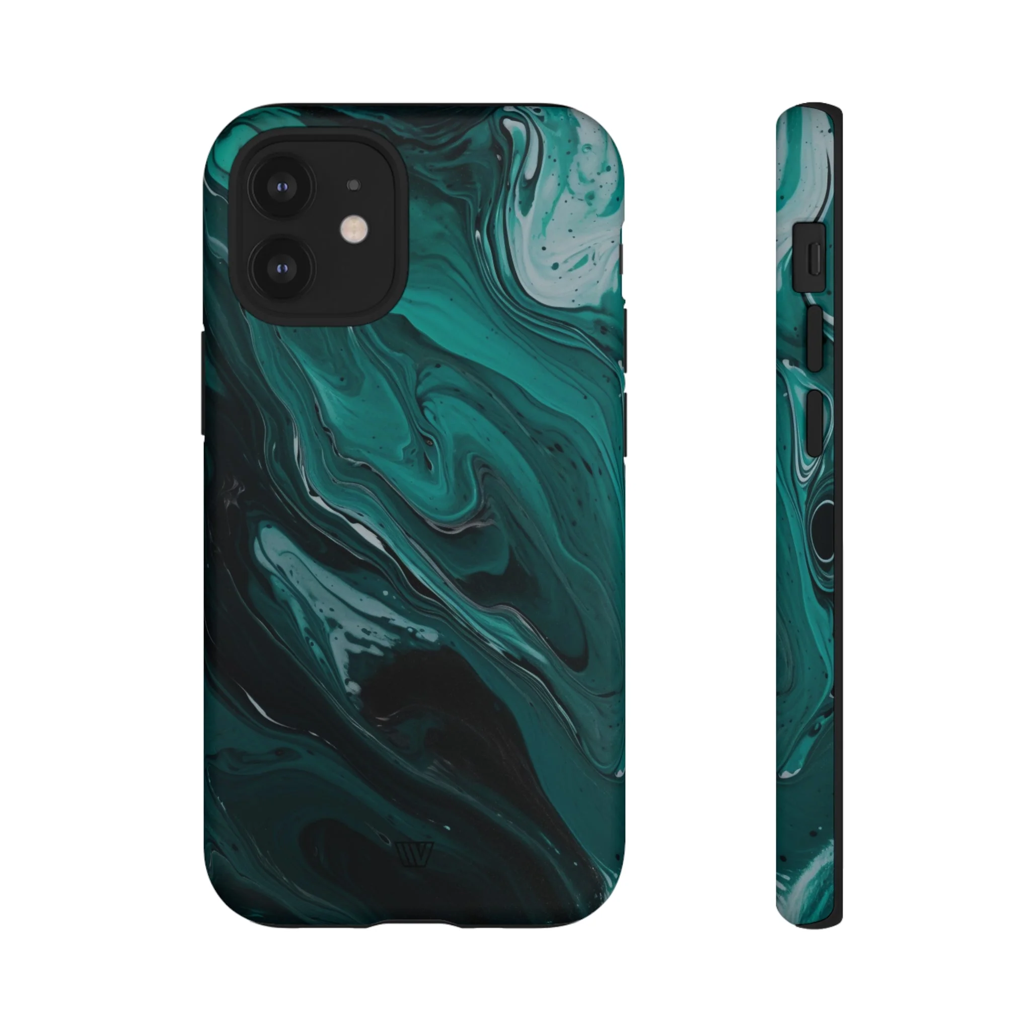 TEAL PAINT SWIRL | Tough Phone Case - Image 53