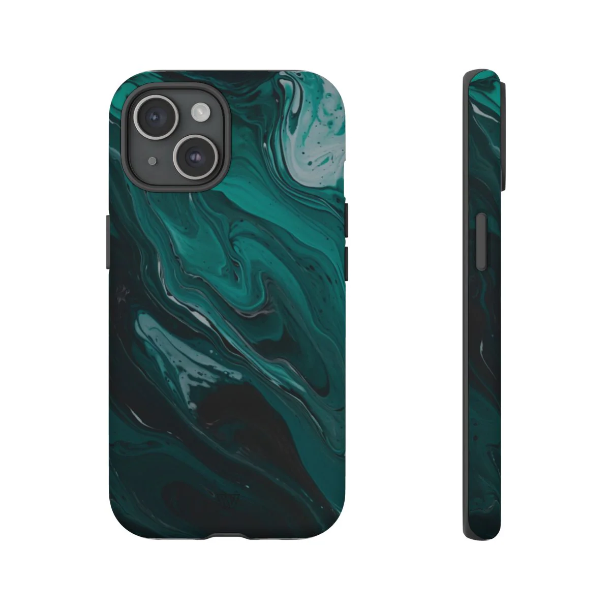 TEAL PAINT SWIRL | Tough Phone Case - Image 65