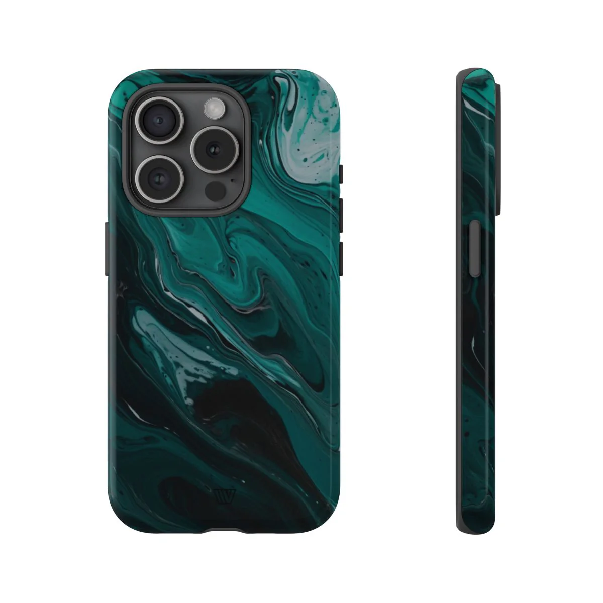 TEAL PAINT SWIRL | Tough Phone Case - Image 66