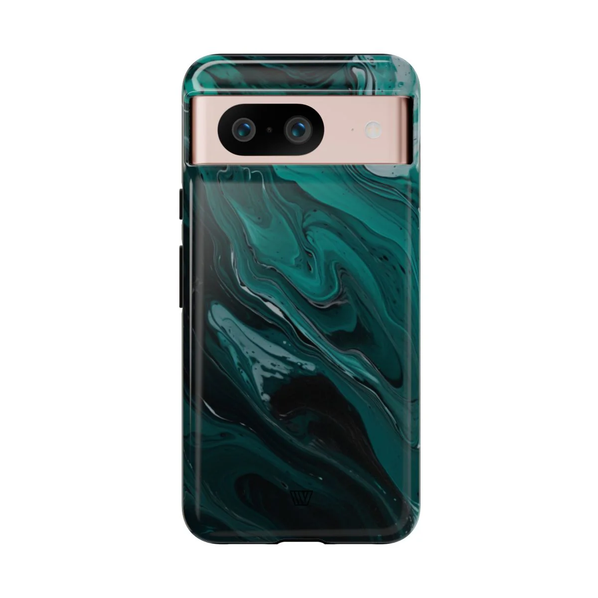 TEAL PAINT SWIRL | Tough Phone Case - Image 78