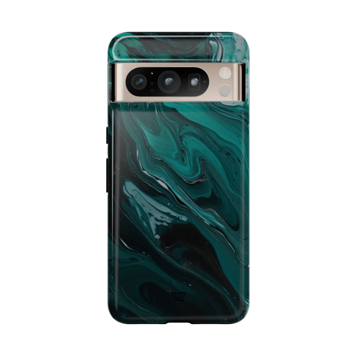 TEAL PAINT SWIRL | Tough Phone Case - Image 80
