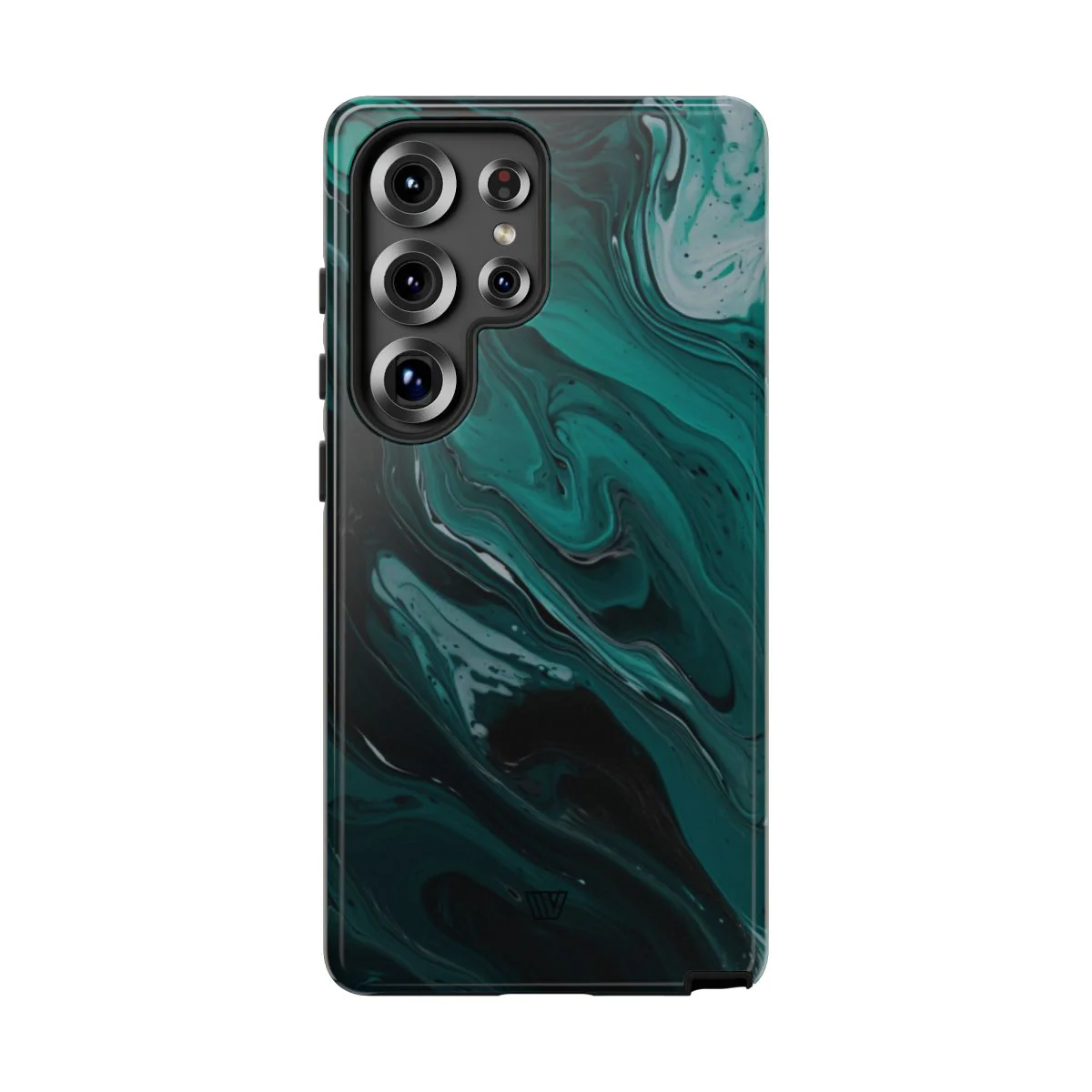TEAL PAINT SWIRL | Tough Phone Case - Image 86