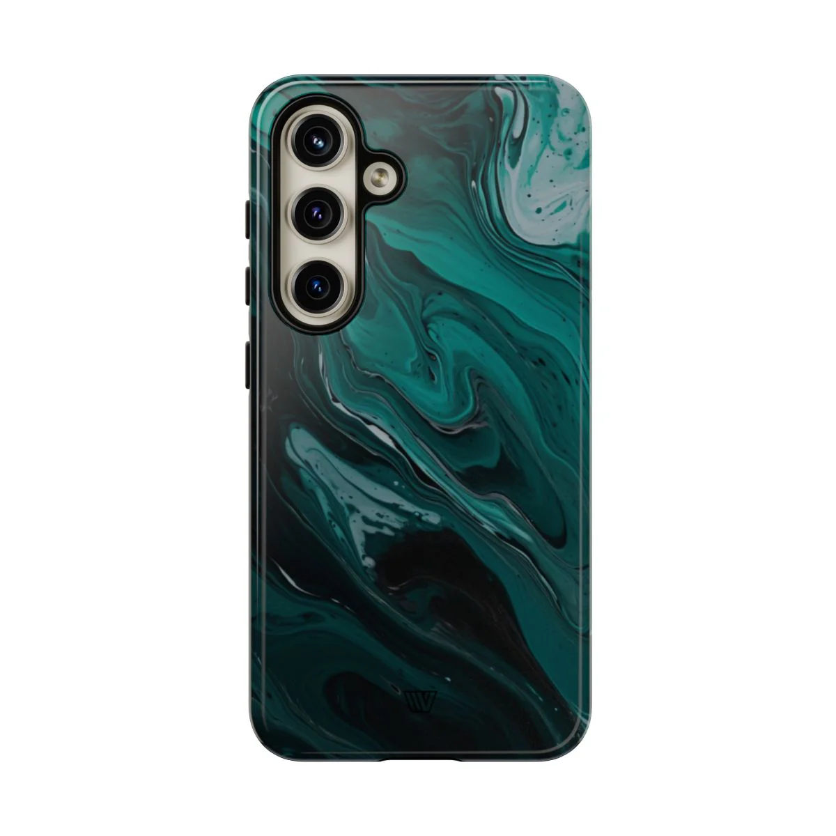 TEAL PAINT SWIRL | Tough Phone Case - Image 88