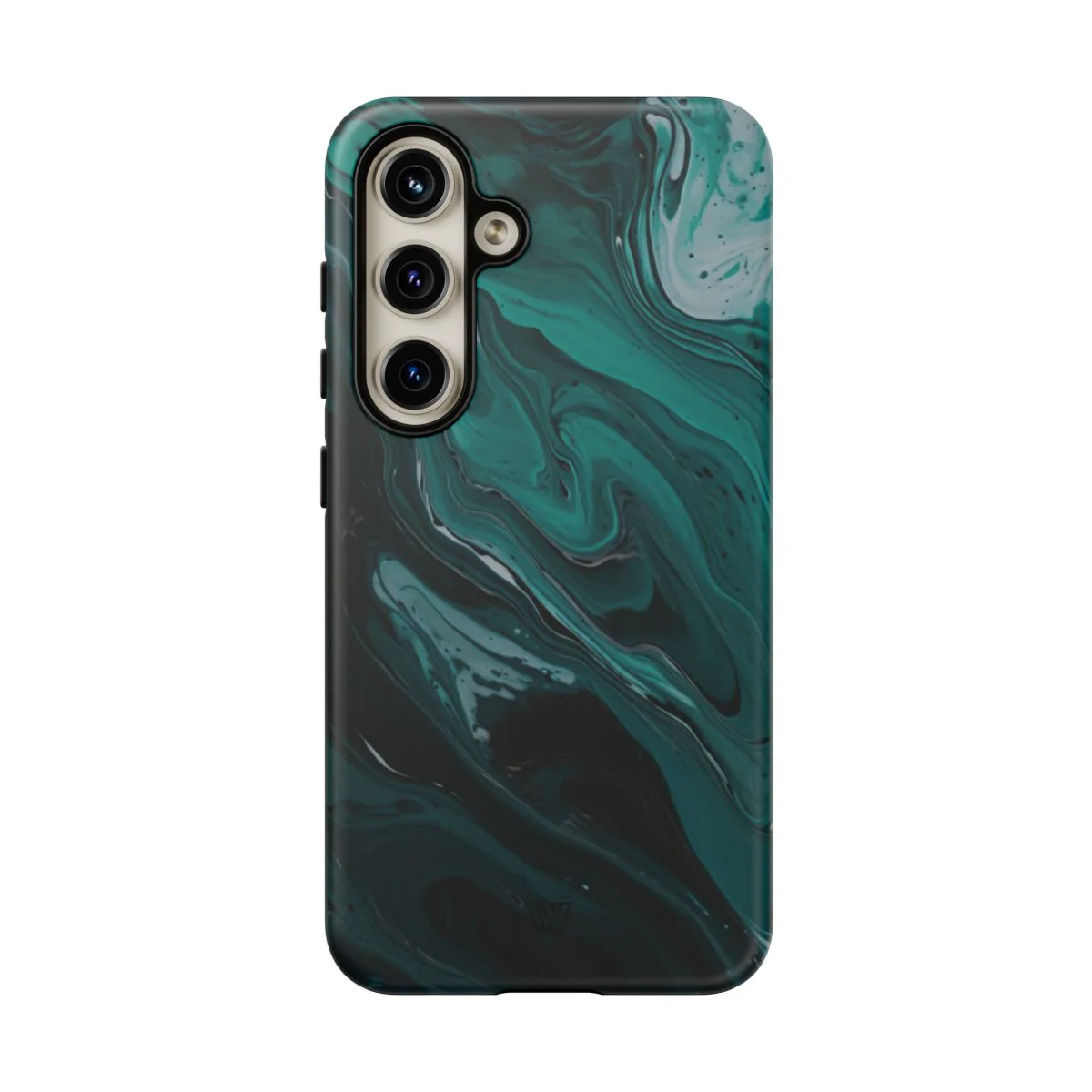 TEAL PAINT SWIRL | Tough Phone Case - Image 89