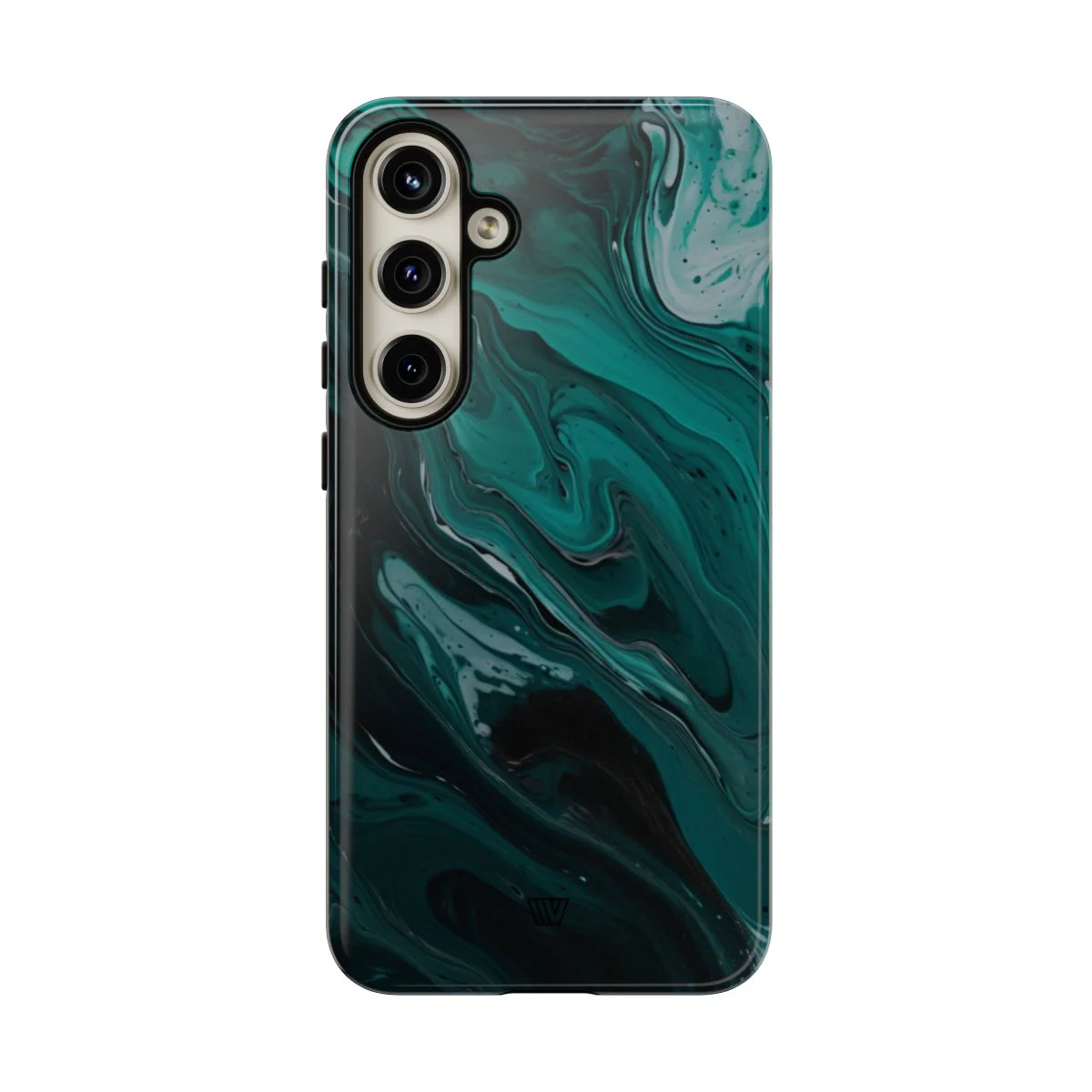 TEAL PAINT SWIRL | Tough Phone Case - Image 90