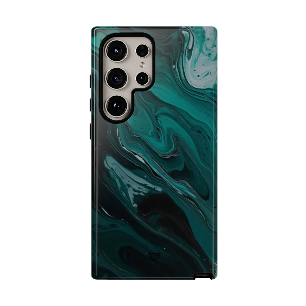 TEAL PAINT SWIRL | Tough Phone Case - Image 92
