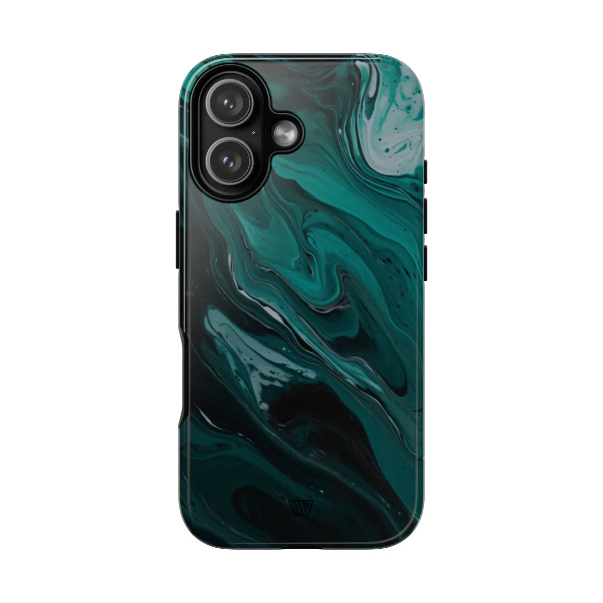 TEAL PAINT SWIRL | Tough Phone Case - Image 94