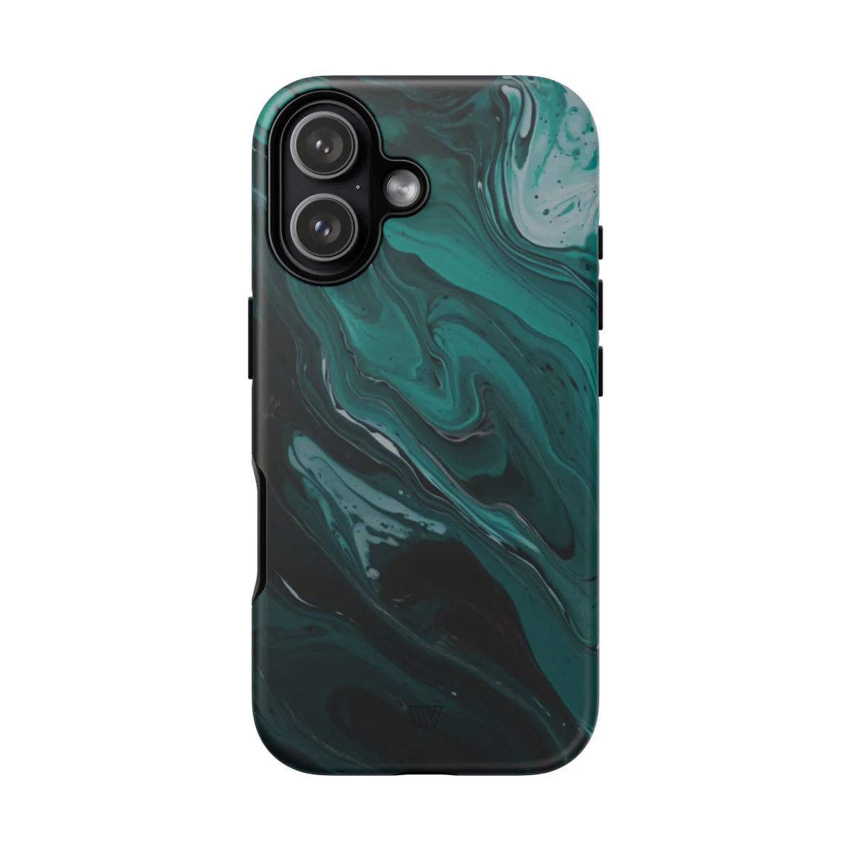 TEAL PAINT SWIRL | Tough Phone Case - Image 95