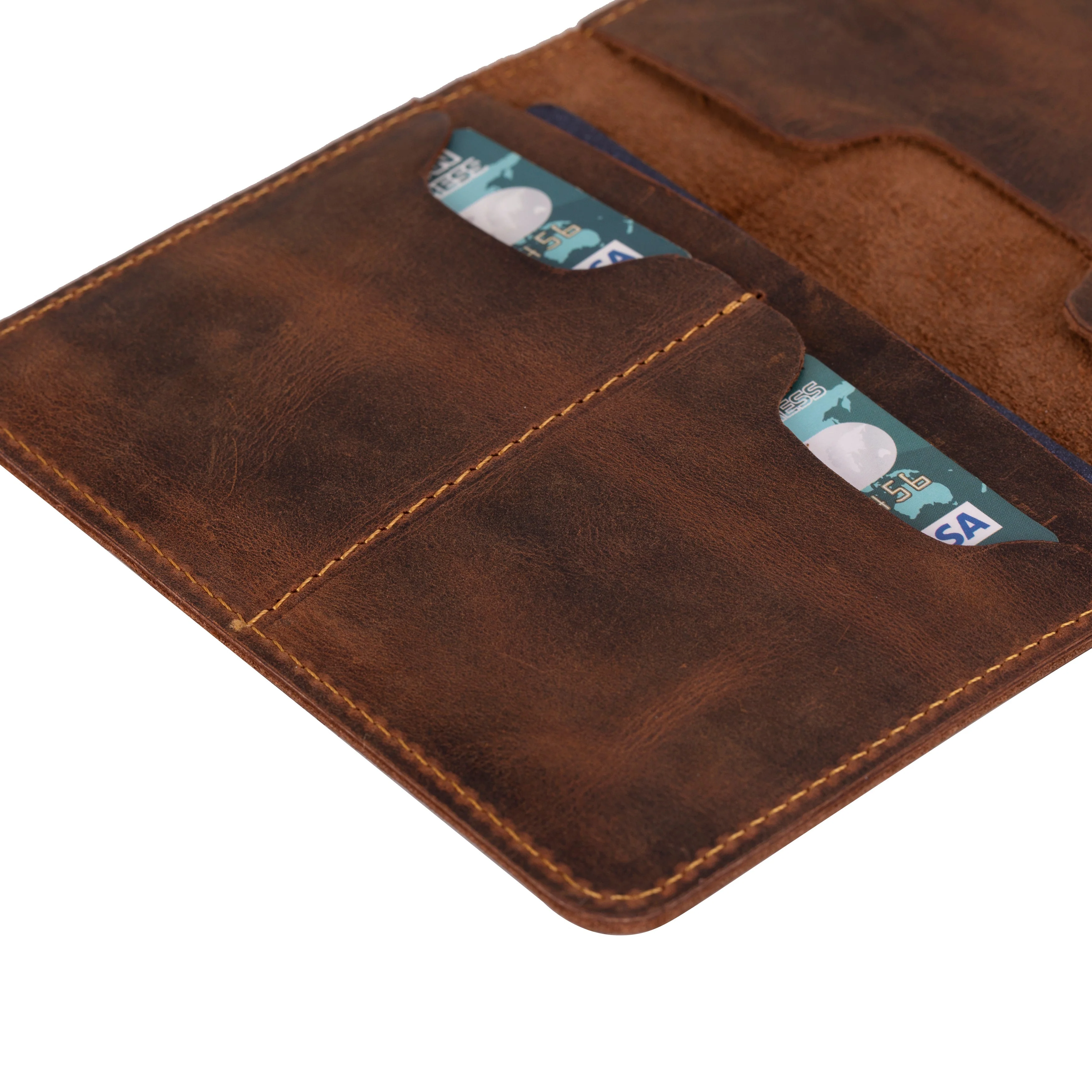 Tempe Genuine Leather Passport Holder - Handcrafted Travel Document Organizer - Image 4