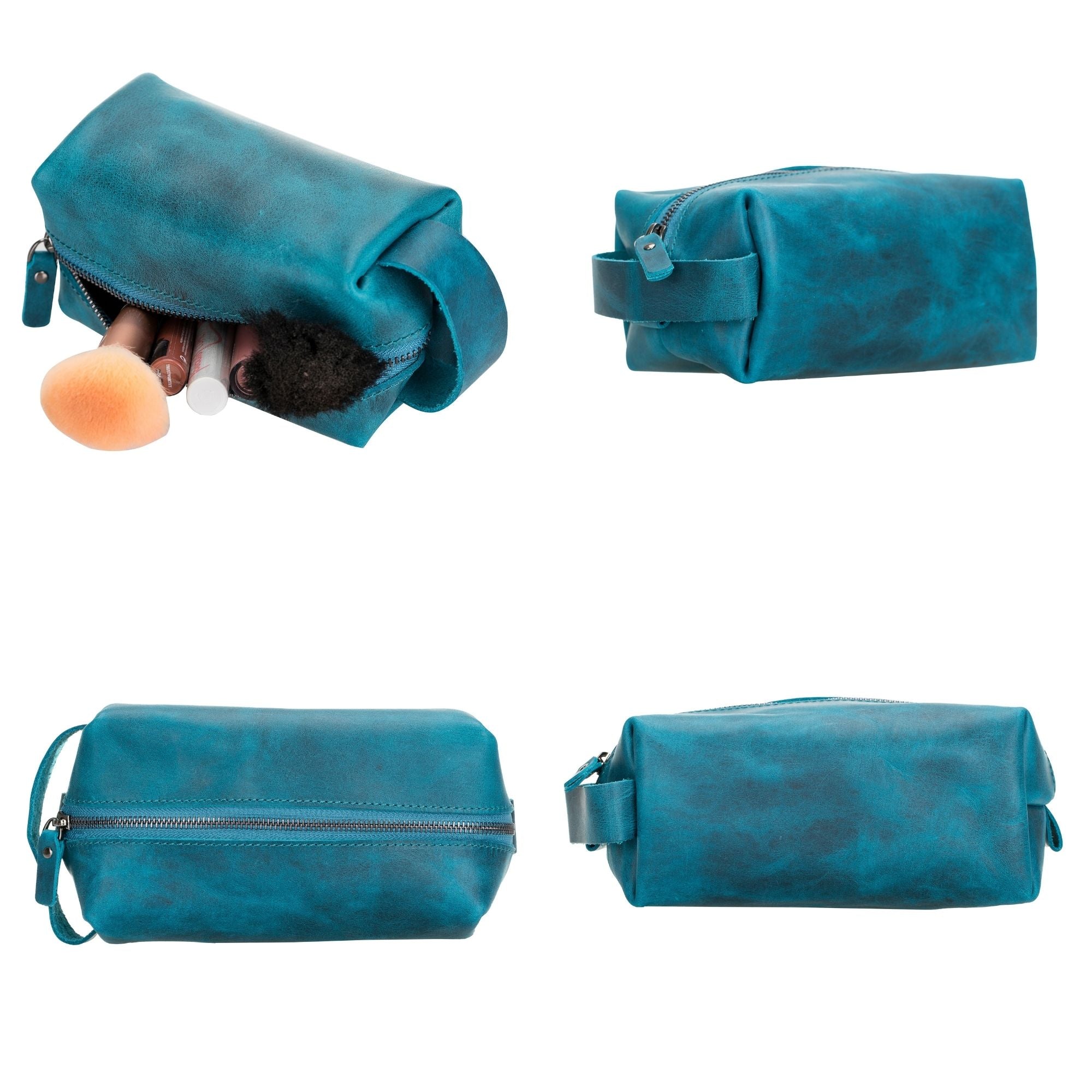 Thayne Cow Leather Makeup Bag for Women - Image 12