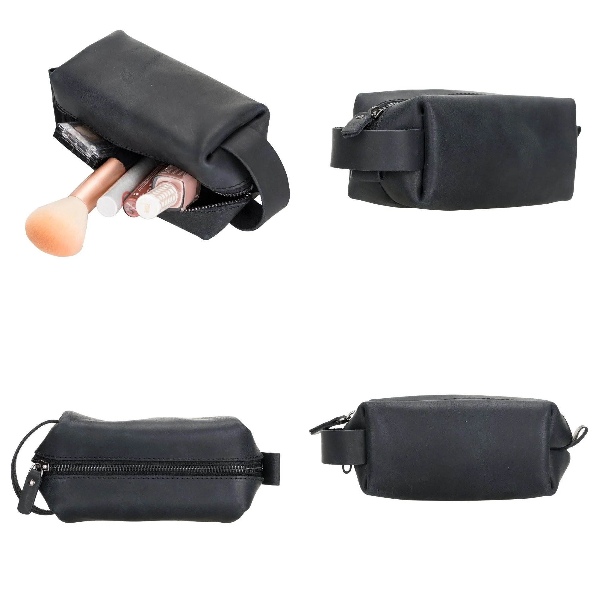 Thayne Cow Leather Makeup Bag for Women - Image 3