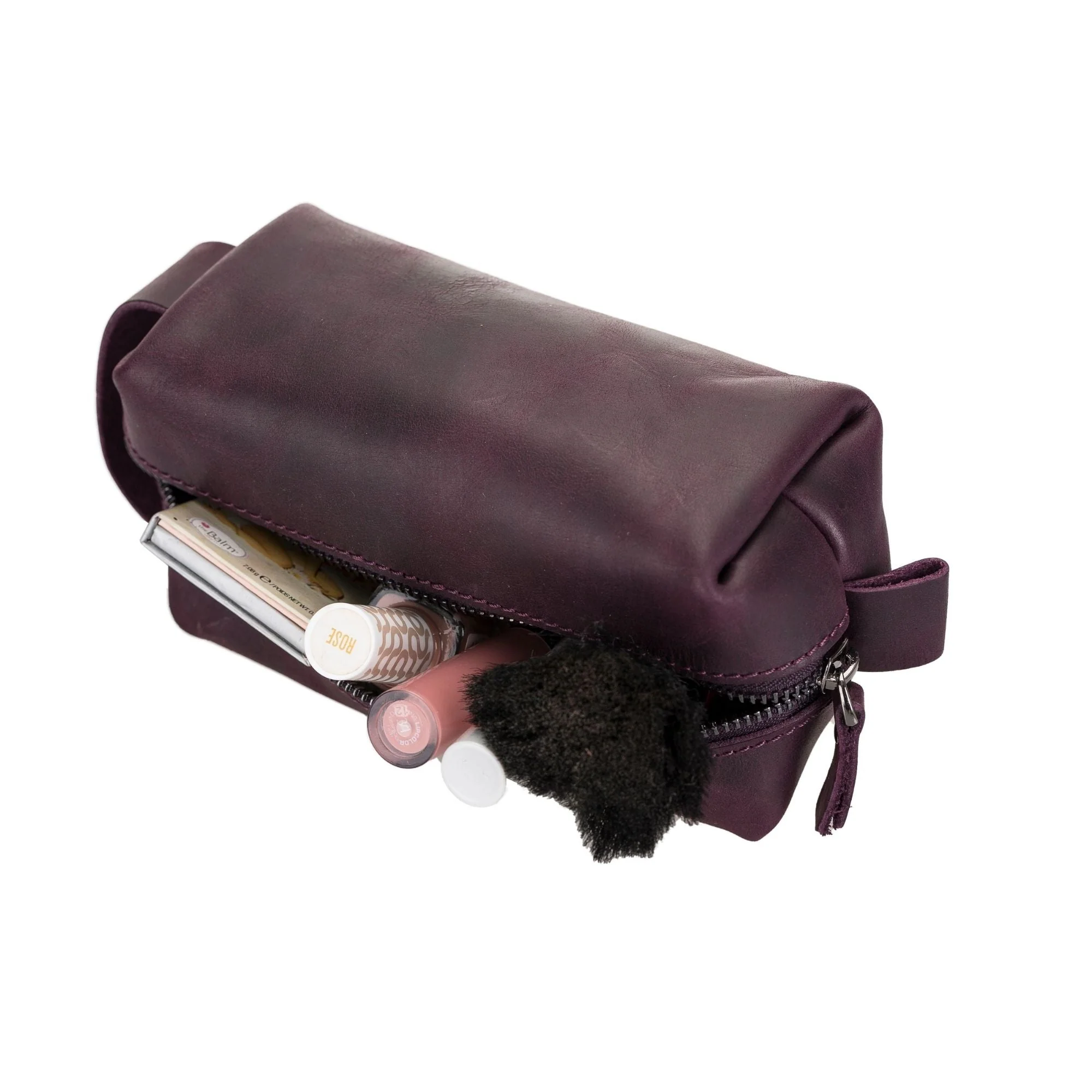 Thayne Cow Leather Makeup Bag for Women - Image 4
