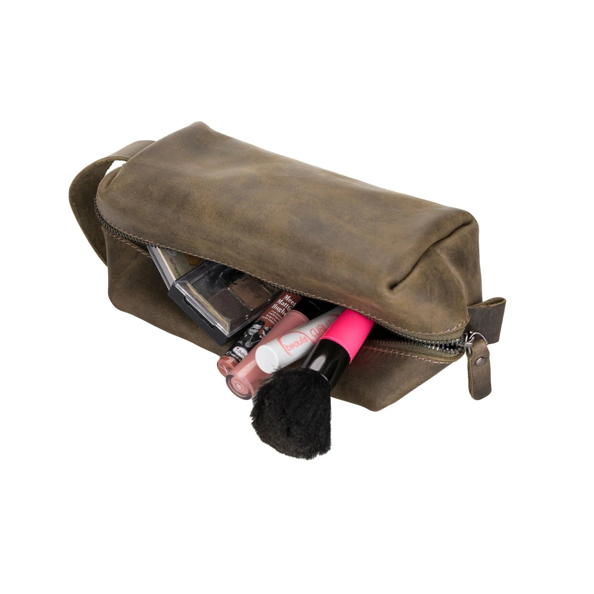 Thayne Cow Leather Makeup Bag for Women - Image 7