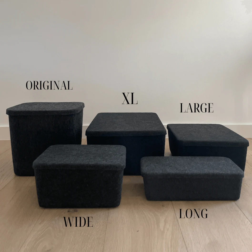 The Sculpted Bin - Large with Lid | Set of 3 - Image 3