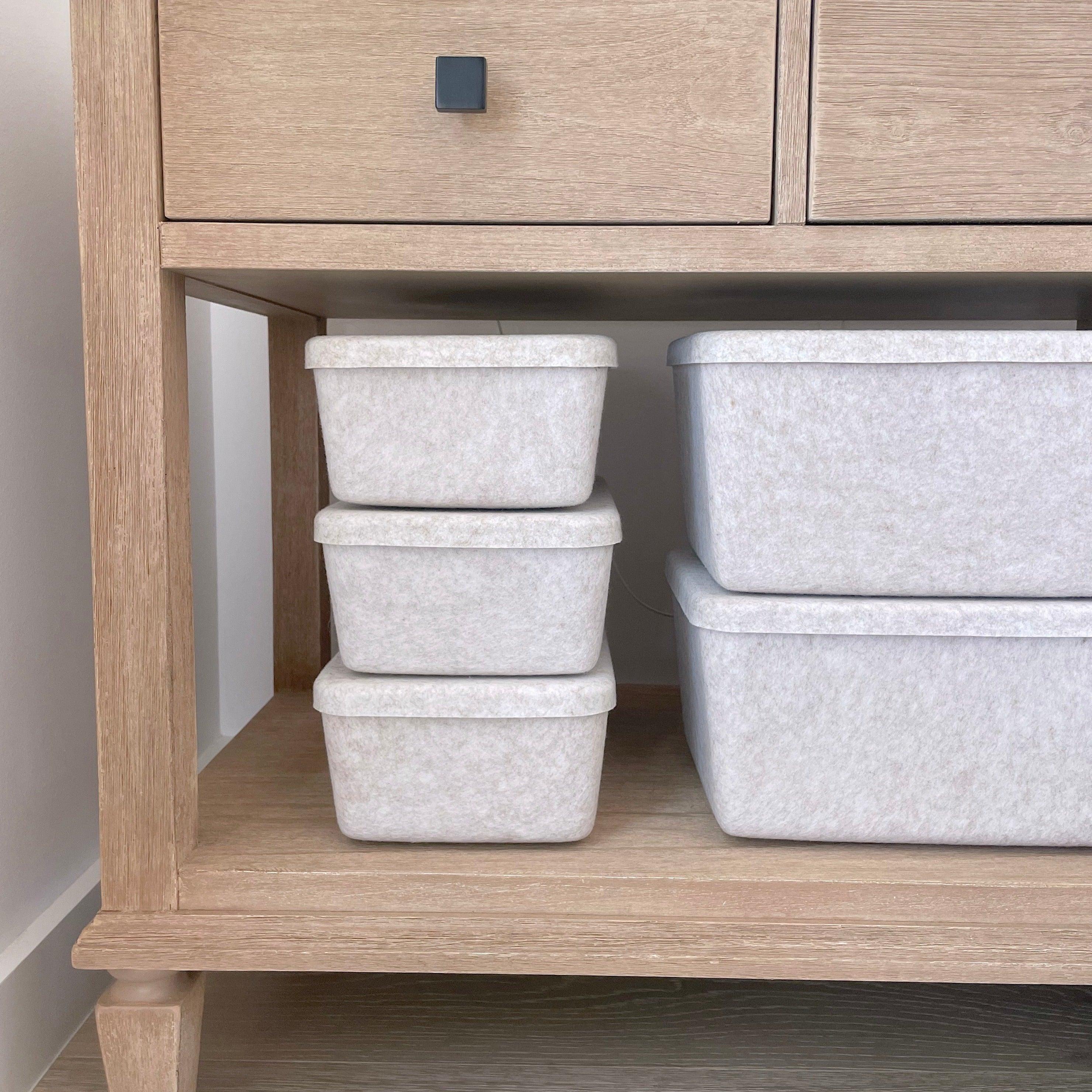 The Sculpted Bin - Long with Lid | Set of 3 - Image 6