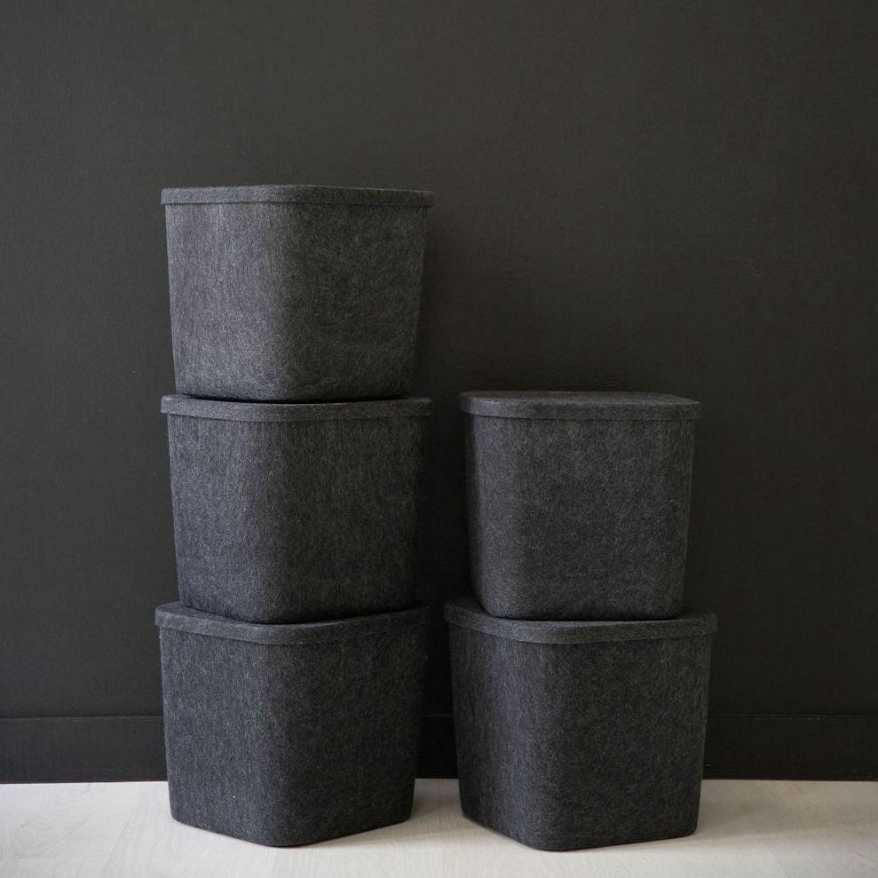 The Sculpted Bin - Original with Lid | Set of 3 - Image 4