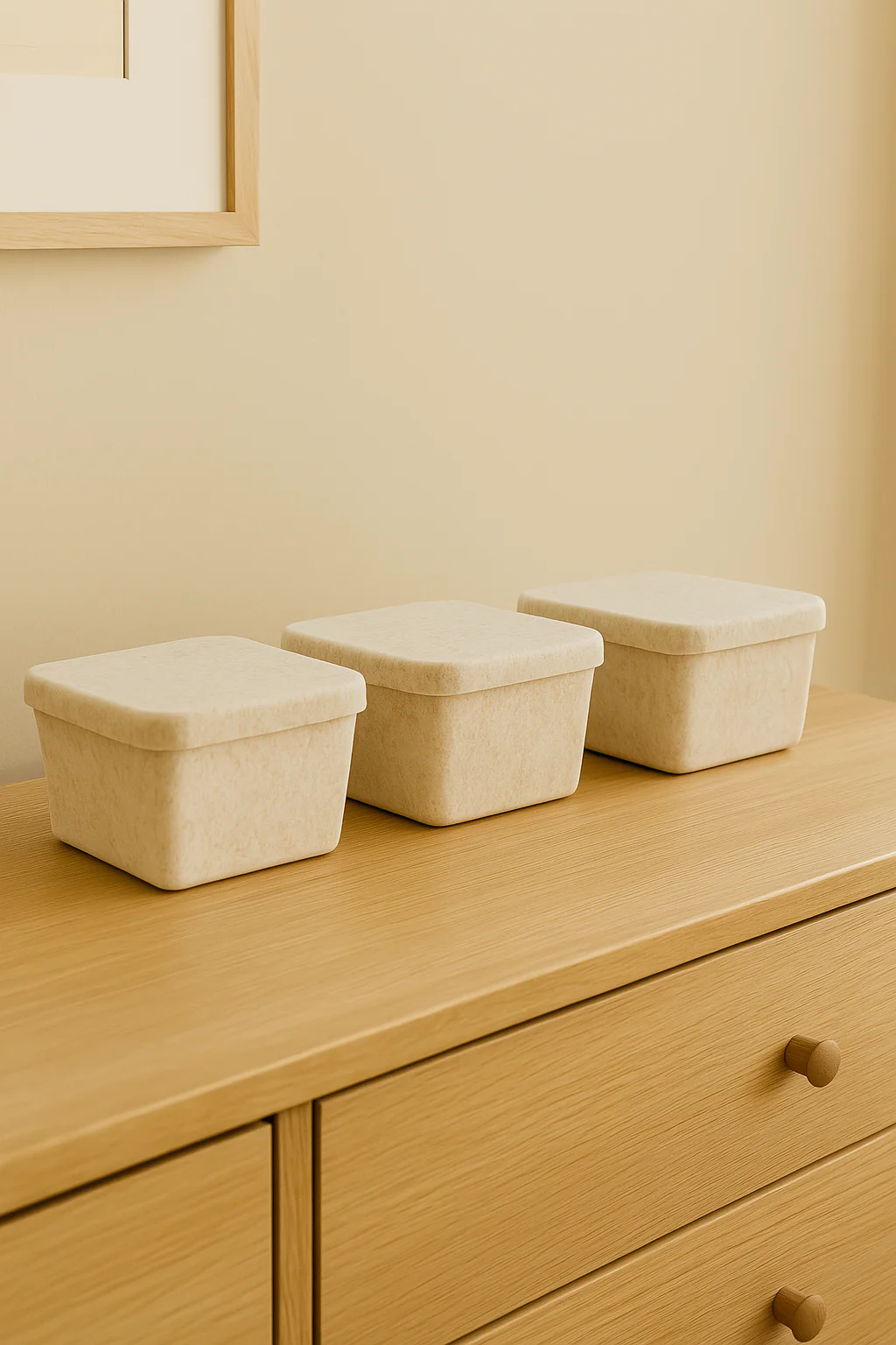 The Sculpted Bin - Petite with Lid | Set of 3 - Image 2