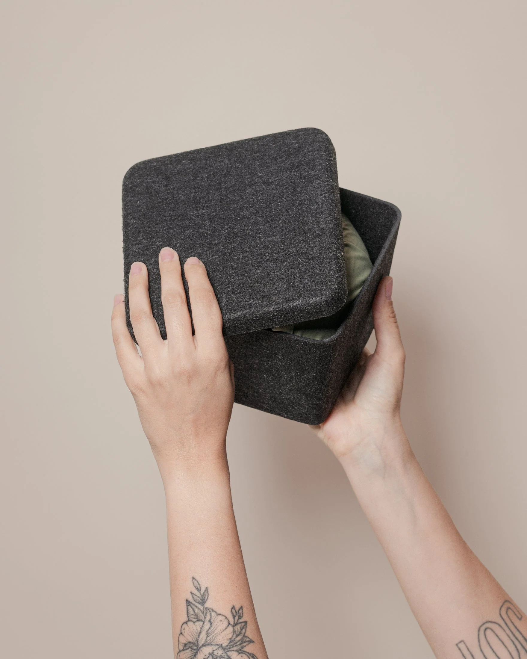 The Sculpted Bin - Petite with Lid | Set of 3 - Image 4