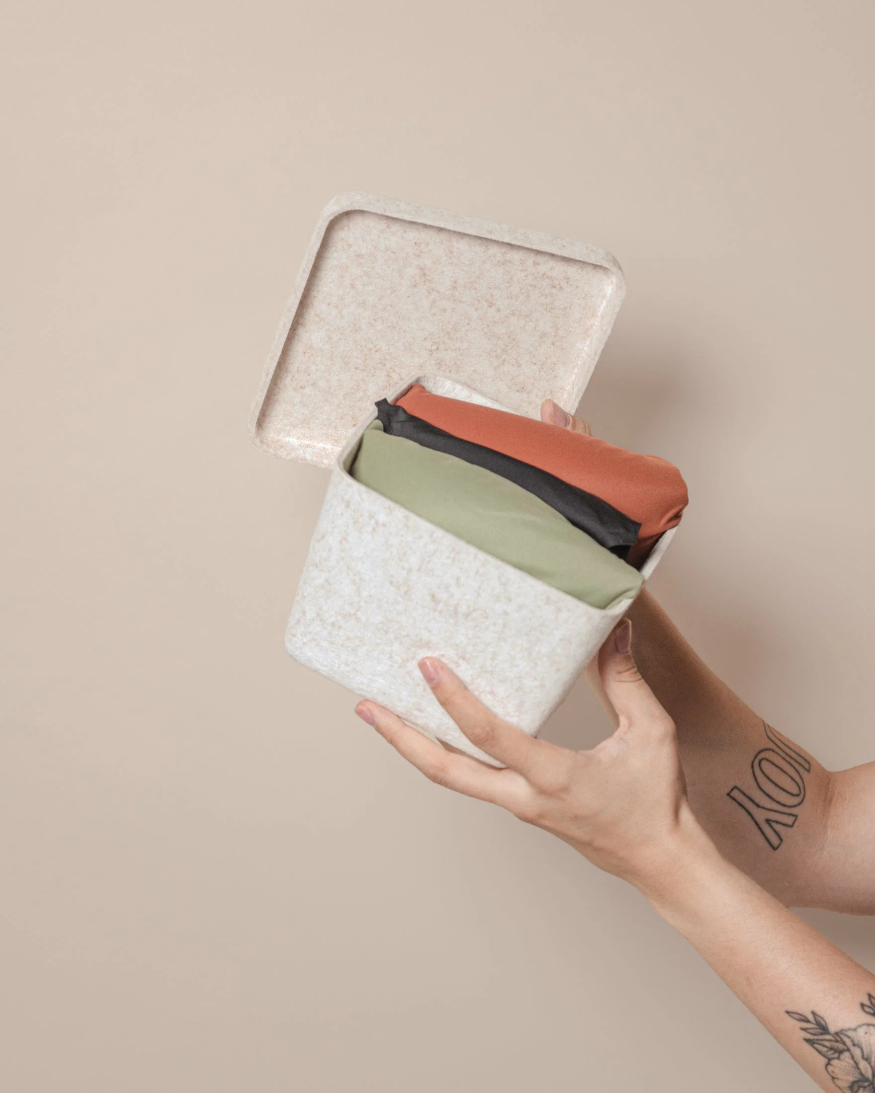 The Sculpted Bin - Petite with Lid | Set of 3 - Image 7