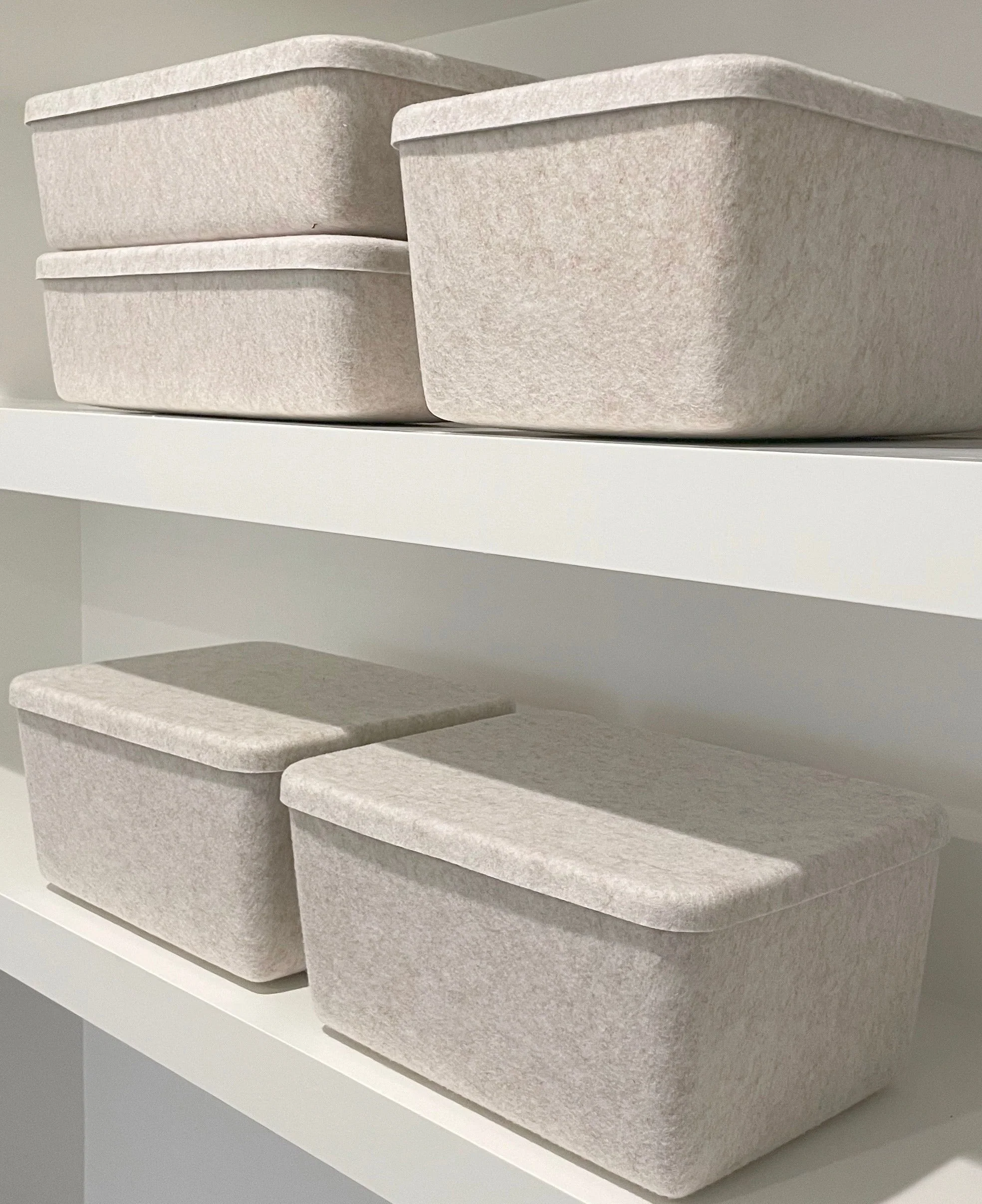 The Sculpted Bin - Wide with Lid | Set of 3 - Image 6