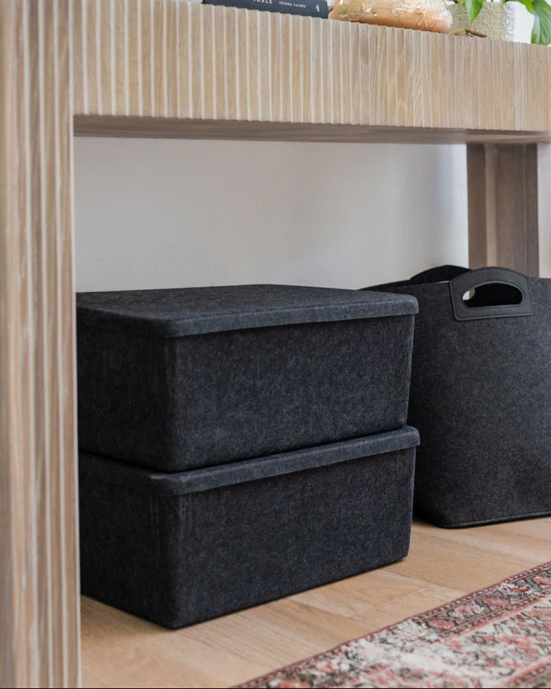 The Sculpted Bin - XL with Lid | Set of 3 - Image 4