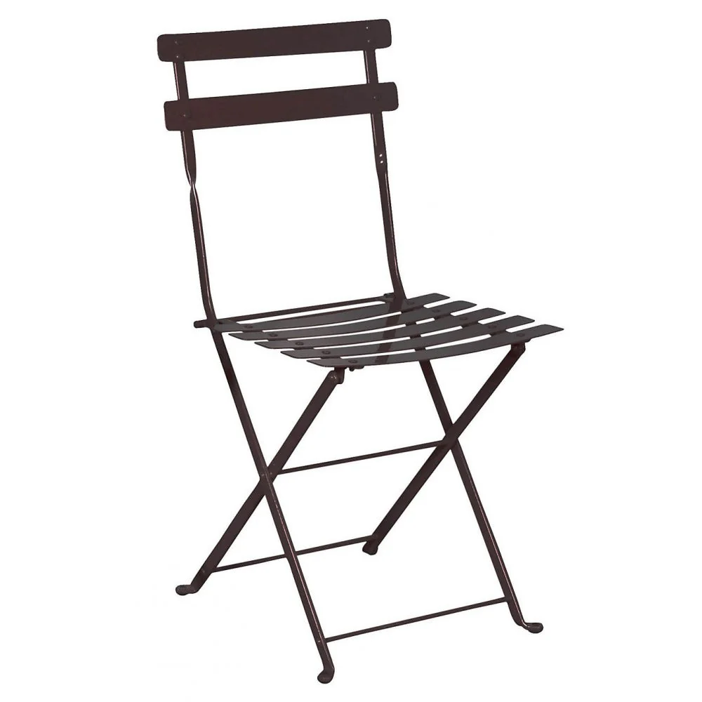 Three Piece Bistro Dining Set with 24" Round Powder Coated Steel Top and Two Paris Side Chairs - Image 4