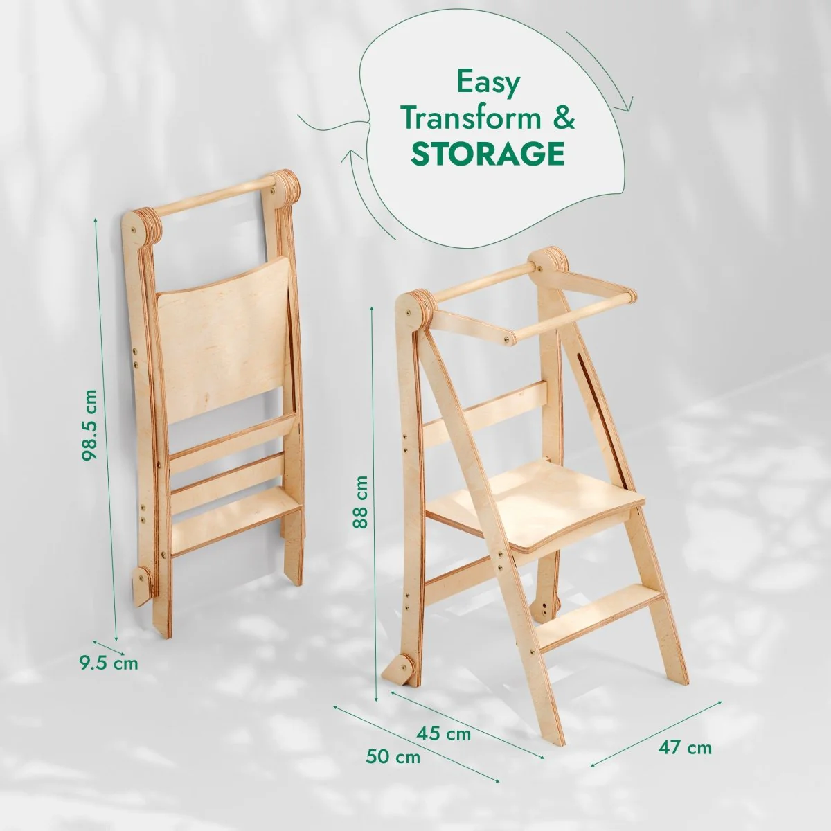 Toddler Tower: Step stool for Kids - Graphite - Image 2
