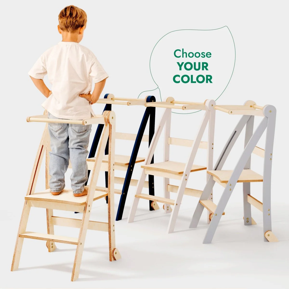 Toddler Tower: Step stool for Kids - Graphite - Image 7