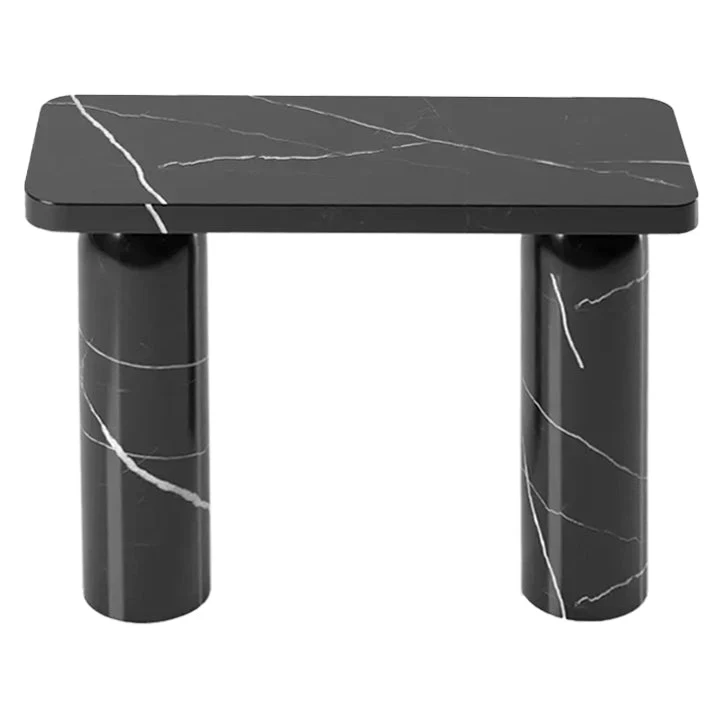 Toros Black Marble Designer Round Legs Console Polished - Image 5