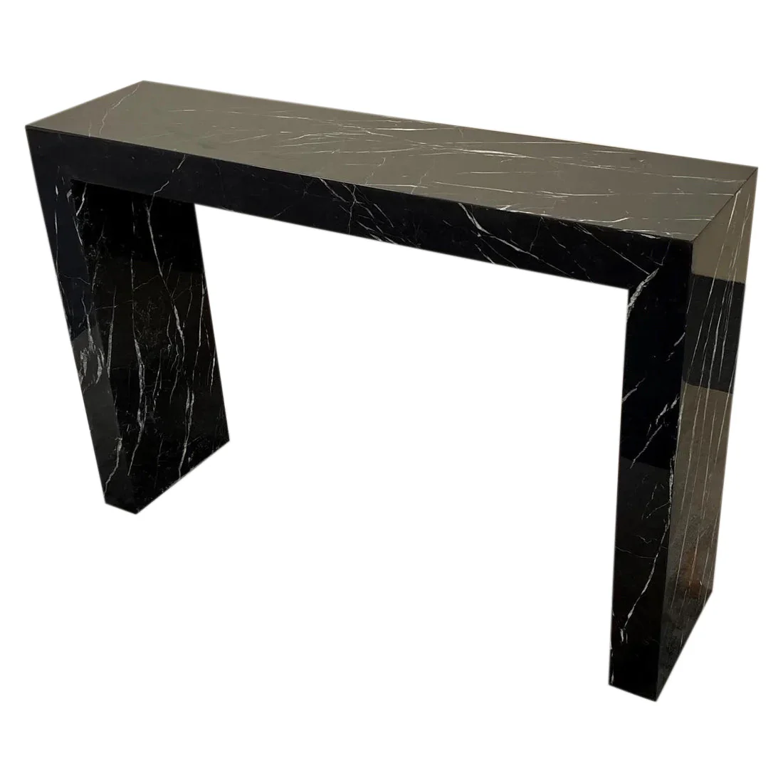Toros Black Marble Rectangular Console Polished (W)12" (L)40" (H)30" - Image 7