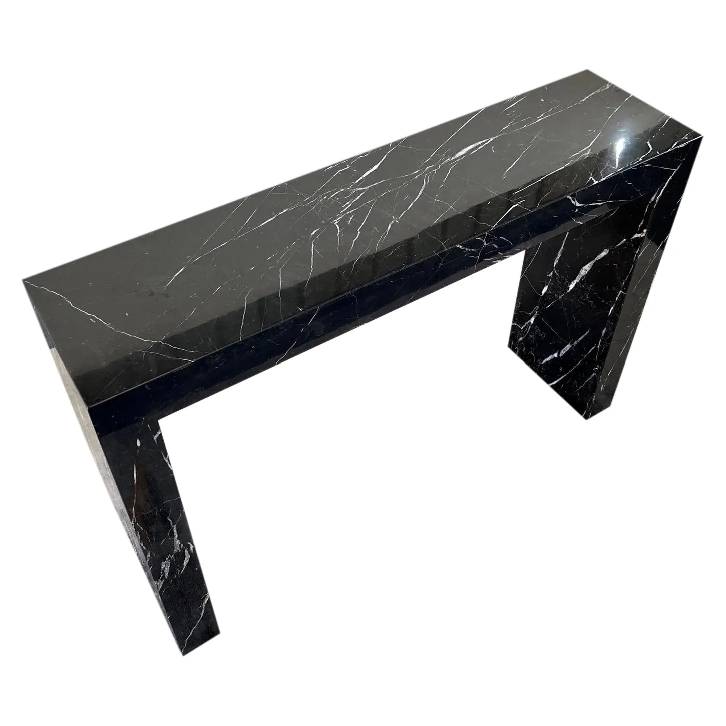 Toros Black Marble Rectangular Console Polished (W)12" (L)40" (H)30" - Image 8