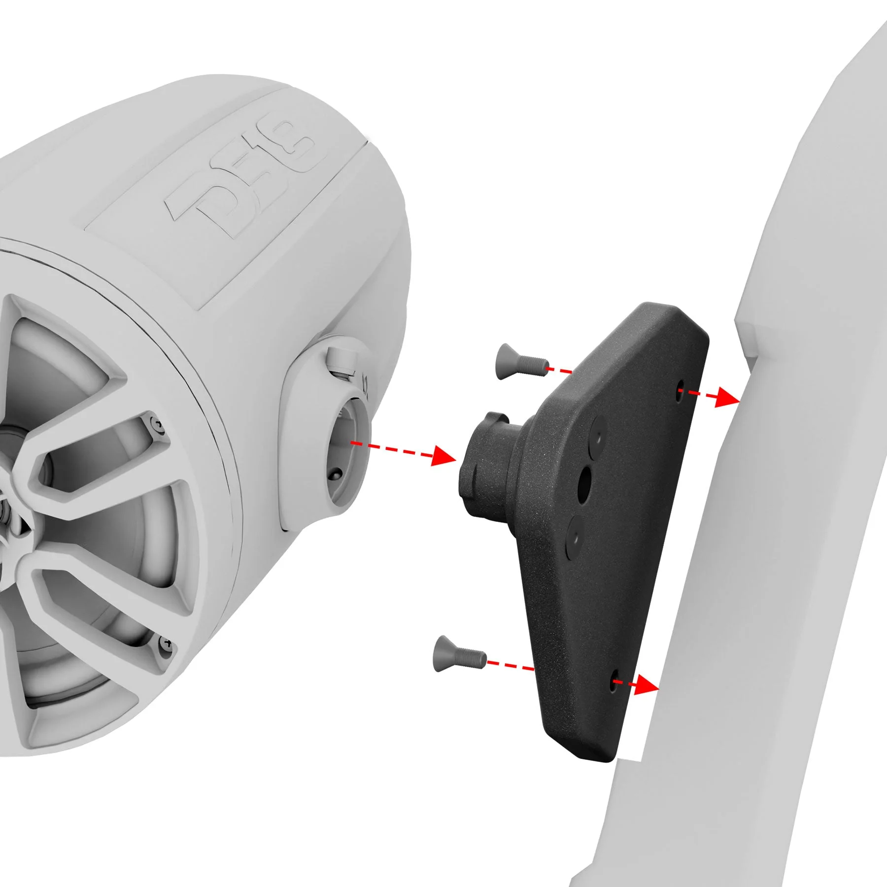 Tower Speaker Mounting Bracket For 4-Door JL Jeep Roll Cages - Image 5