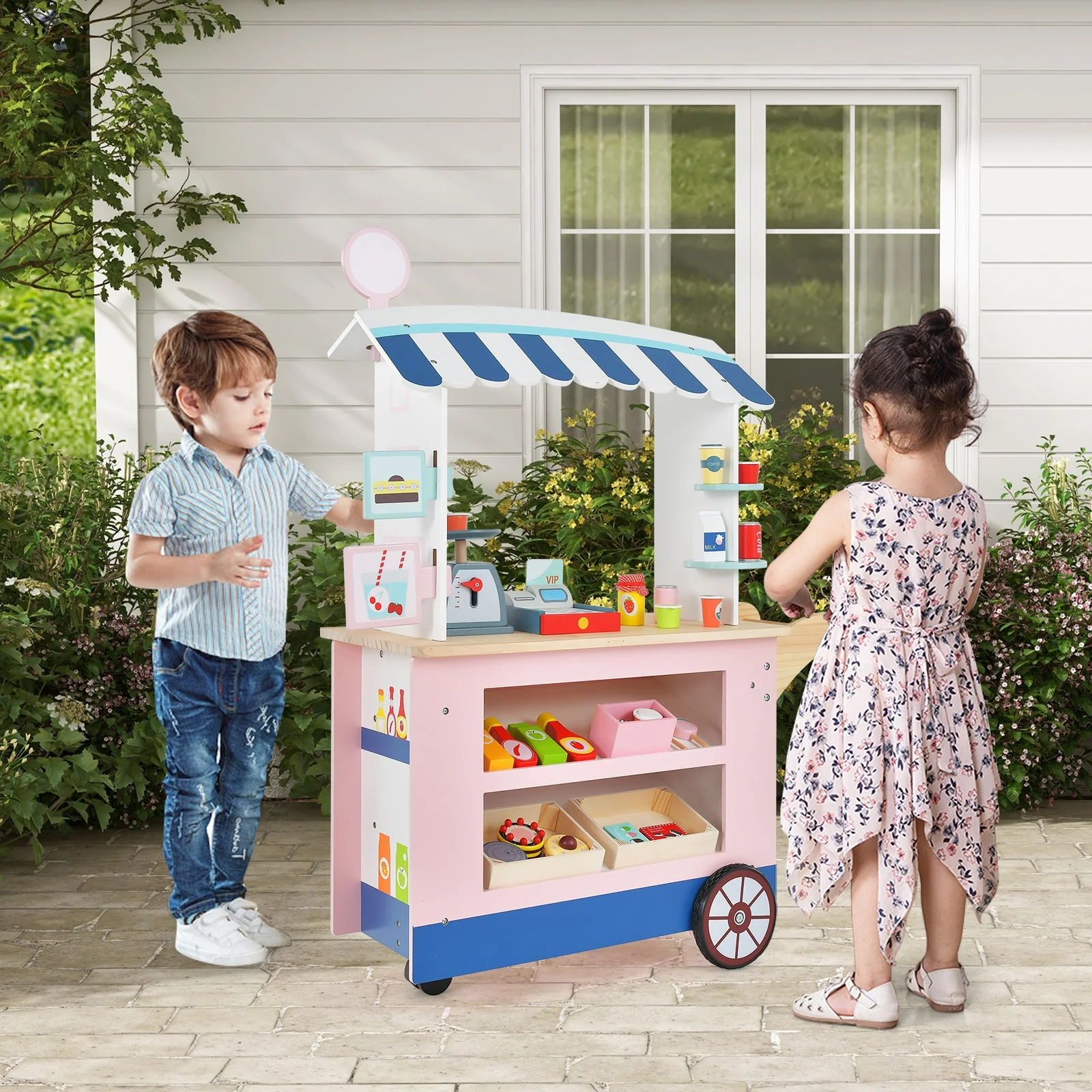 Toy Cart Play Set with POS Machine and Lovely Scale - Image 2