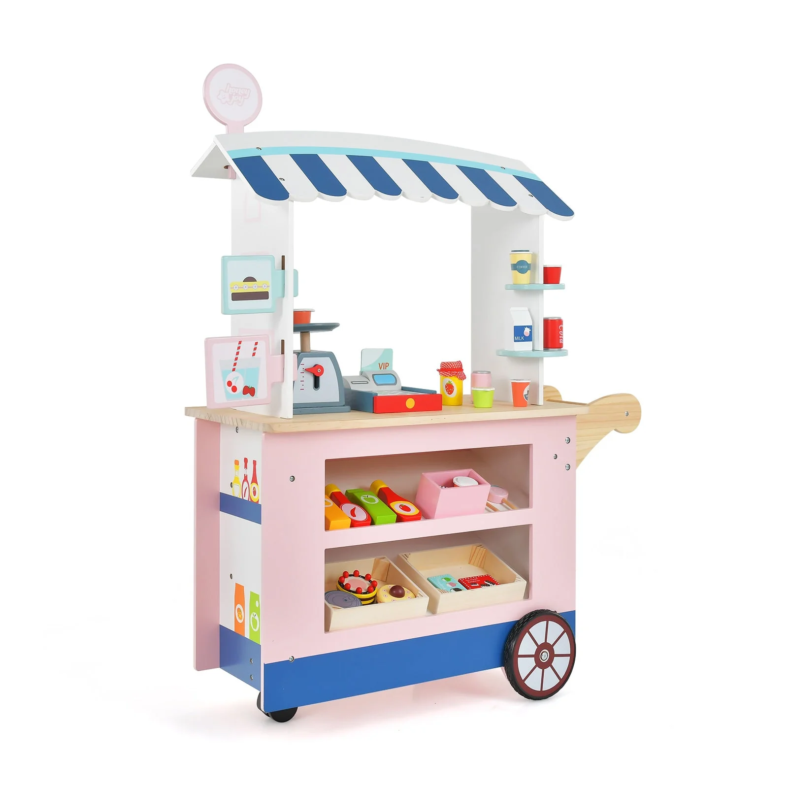 Toy Cart Play Set with POS Machine and Lovely Scale - Image 3