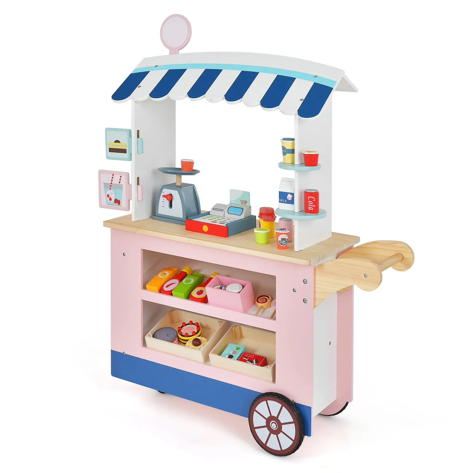 Toy Cart Play Set with POS Machine and Lovely Scale - Image 4