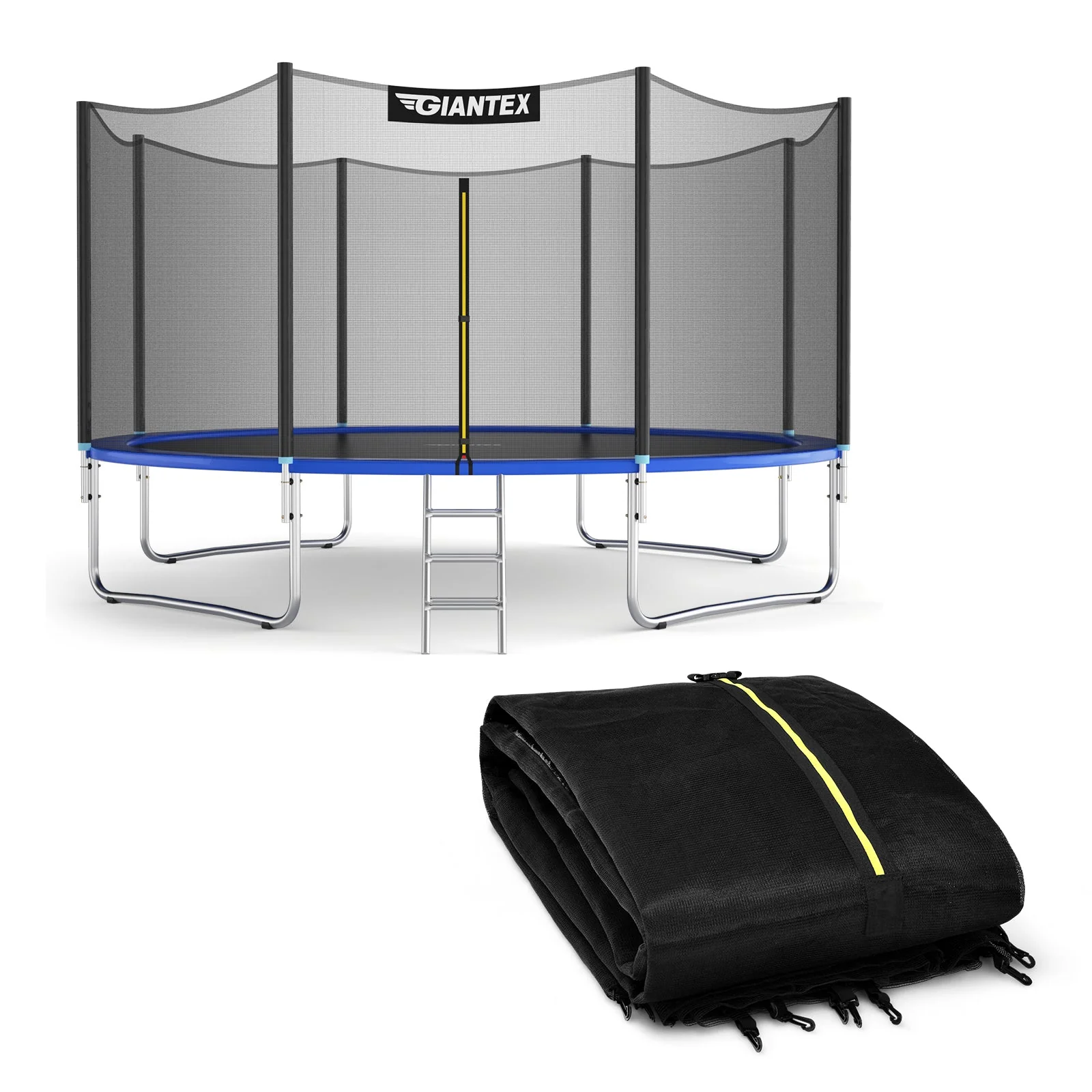 Trampoline Replacement Protection Enclosure Net with Zipper-14ft - Image 3