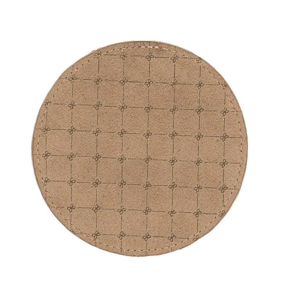 Tucson Genuine Leather Coaster Set of 5 with Holder - Premium Cup Coasters - Image 10