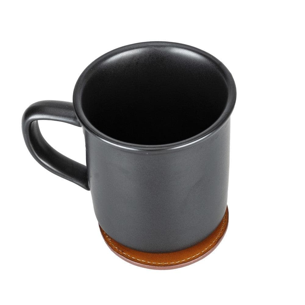 Tucson Genuine Leather Coaster Set of 5 with Holder - Premium Cup Coasters - Image 2